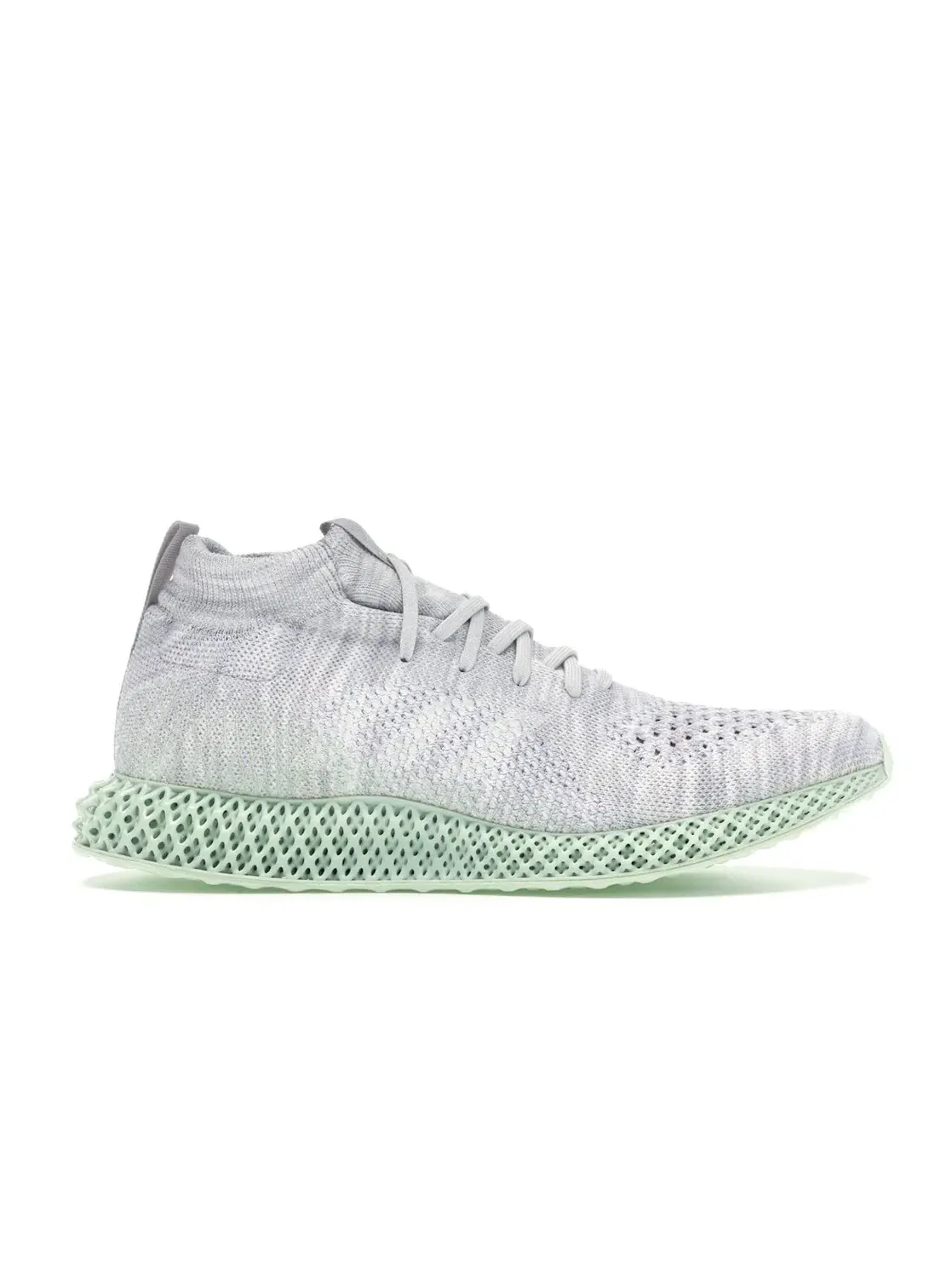 Мужские кроссовки с инновационной подошвой 4D Adidas Consortium Runner 4D Mid — изображение 1 из 4, белый/белый/зеленый