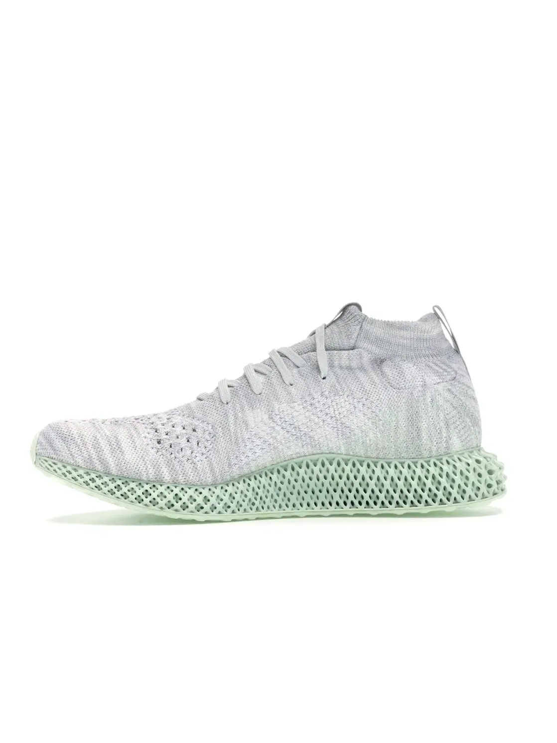 Мужские кроссовки с инновационной подошвой 4D Adidas Consortium Runner 4D Mid — изображение 3 из 4, белый/белый/зеленый