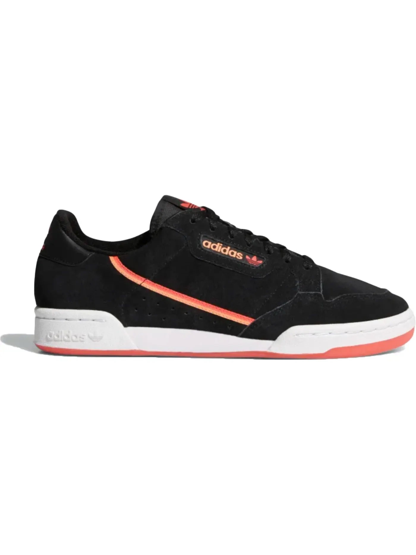 Мужские кроссовки Lifestyle Adidas Continental 80 — изображение 1 из 1, черный//оранжевый