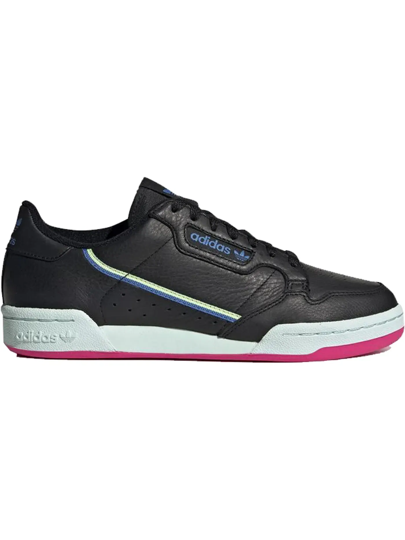 Женские кроссовки Lifestyle Adidas Continental 80 — изображение 1 из 1, черный/-желтый/синий