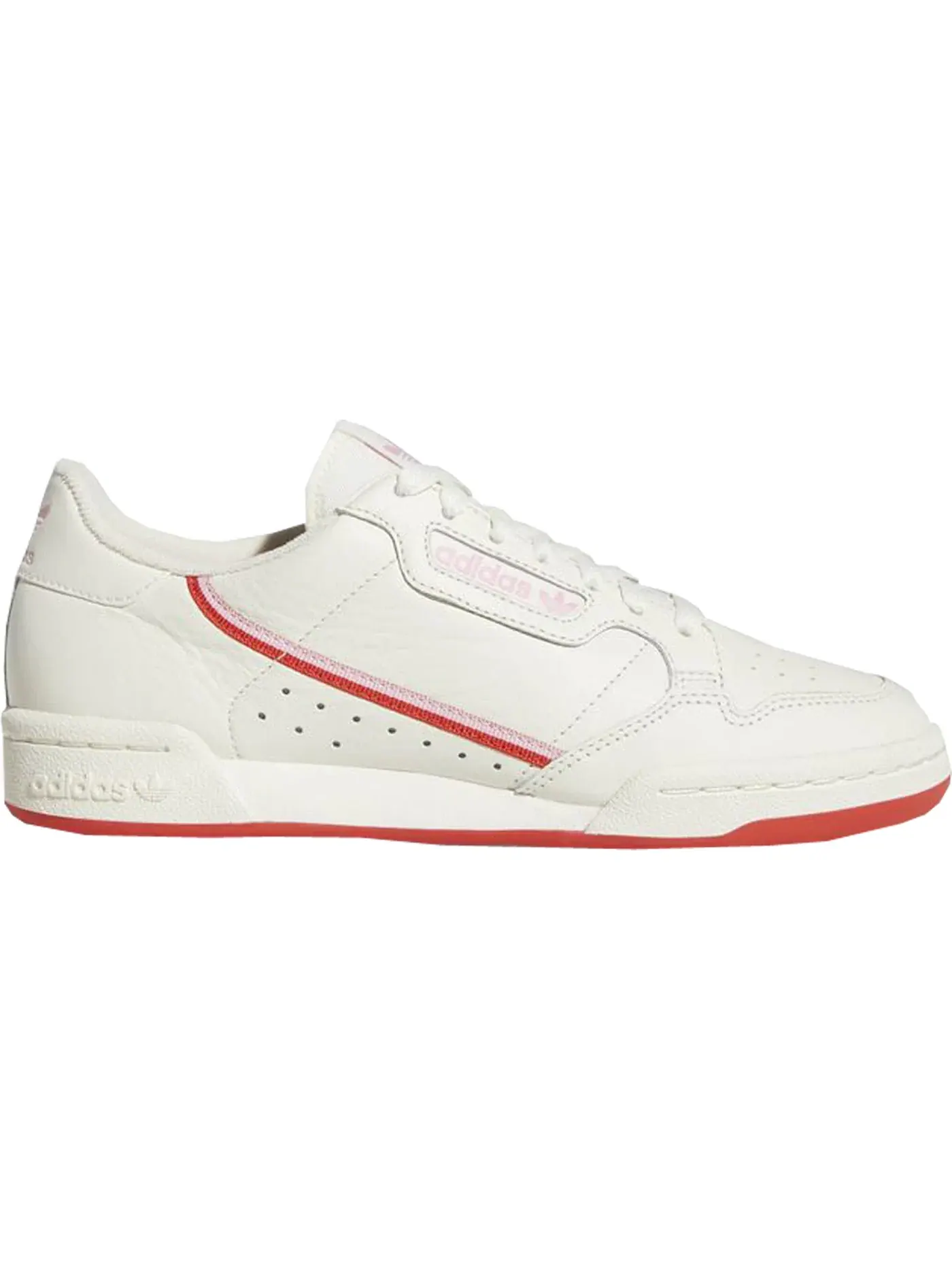 Женские кроссовки Lifestyle Adidas Continental 80 — изображение 1 из 1, белый/красный/розовый