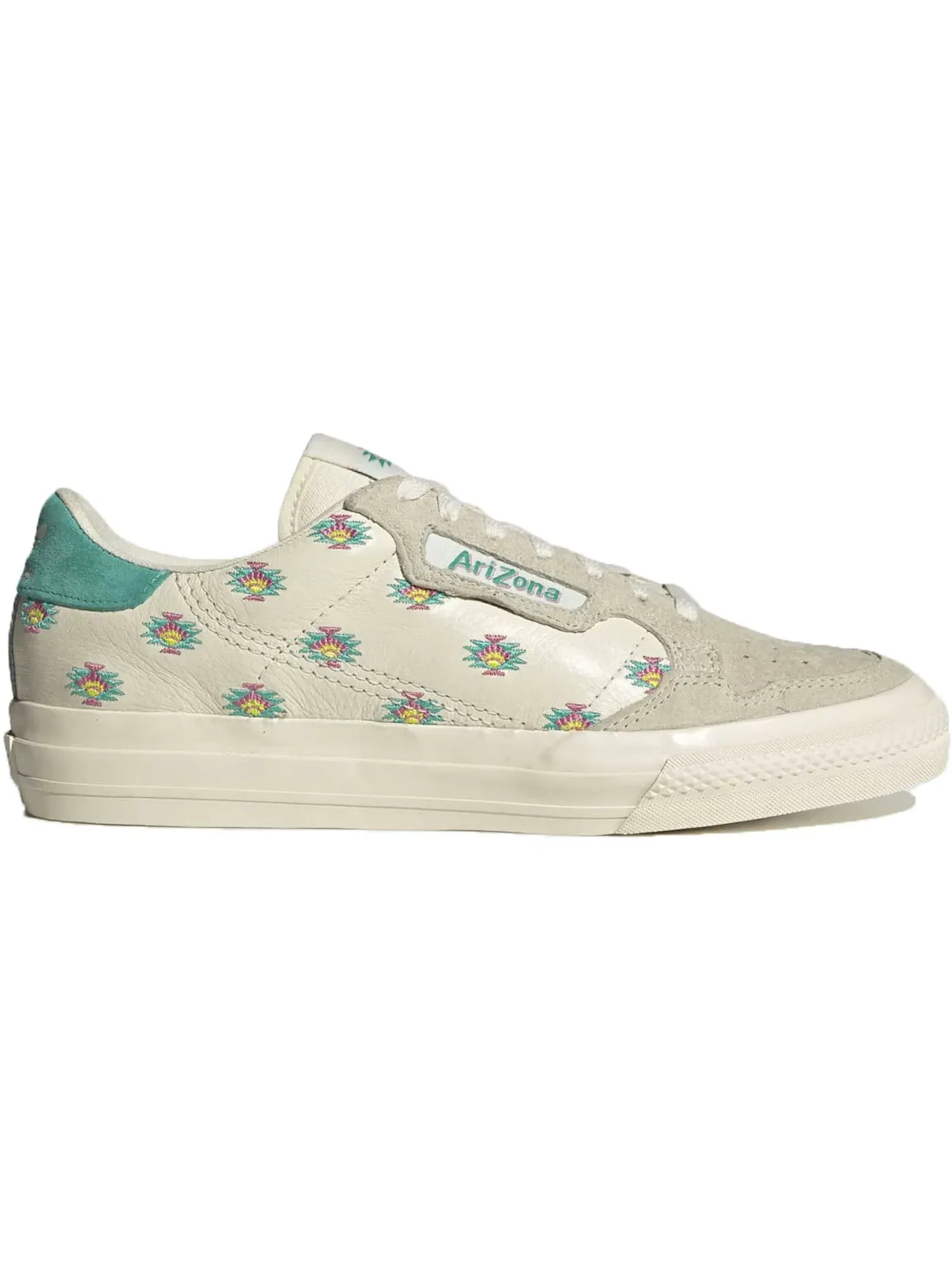 Мужские кроссовки с принтом Adidas Continental 80 Vulc Arizona Iced Tea — изображение 1 из 1, белый/белый