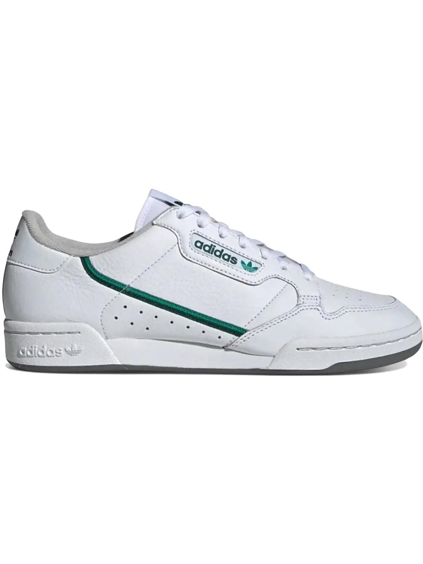 Мужские кроссовки Lifestyle Adidas Continental 80 — изображение 1 из 1, белый/зеленый/зеленый