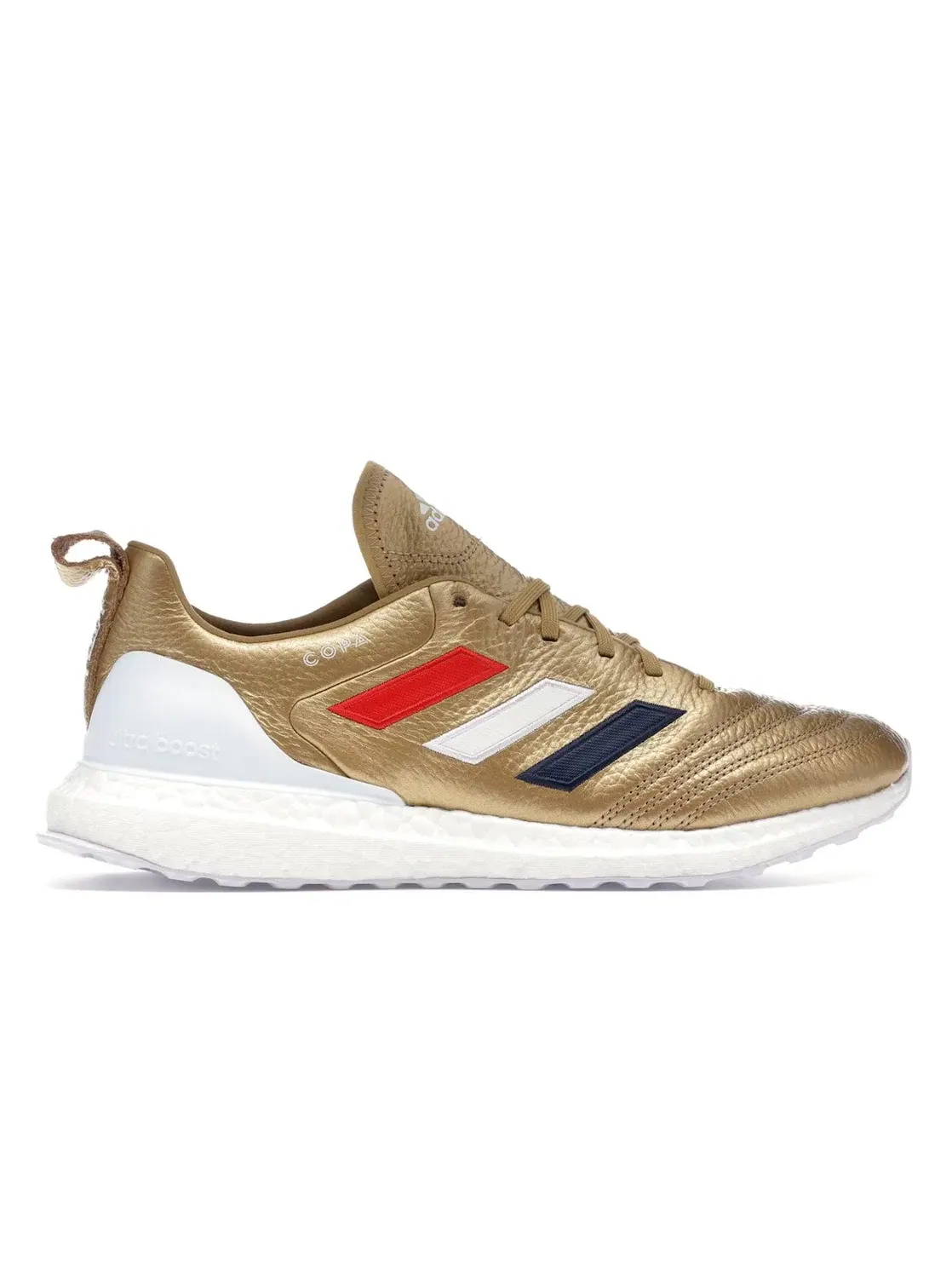 Мужские кроссовки с золотым верхом Adidas COPA Mundial 18 Ultra Boost Kith Golden Goal — изображение 1 из 4, золотистый/белый