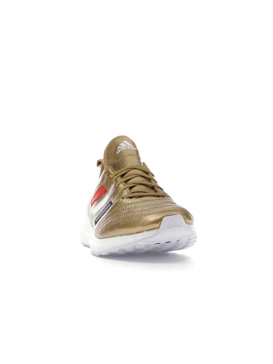 Мужские кроссовки с золотым верхом Adidas COPA Mundial 18 Ultra Boost Kith Golden Goal — изображение 2 из 4, золотистый/белый