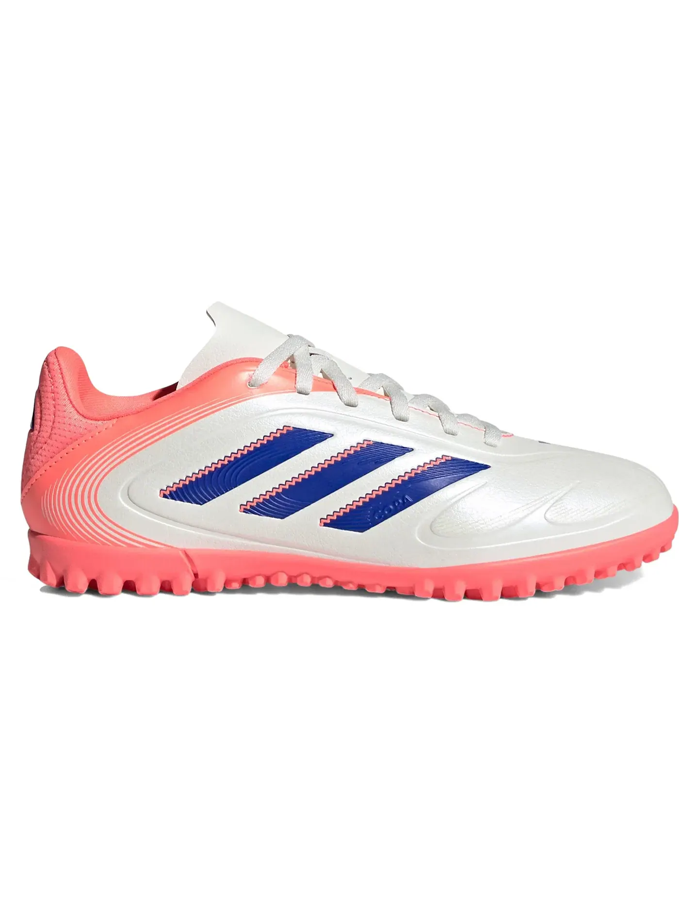 Детские кроссовки для футбола с шипами Adidas Copa Pure 3 Club TF — изображение 1 из 1, белый/синий