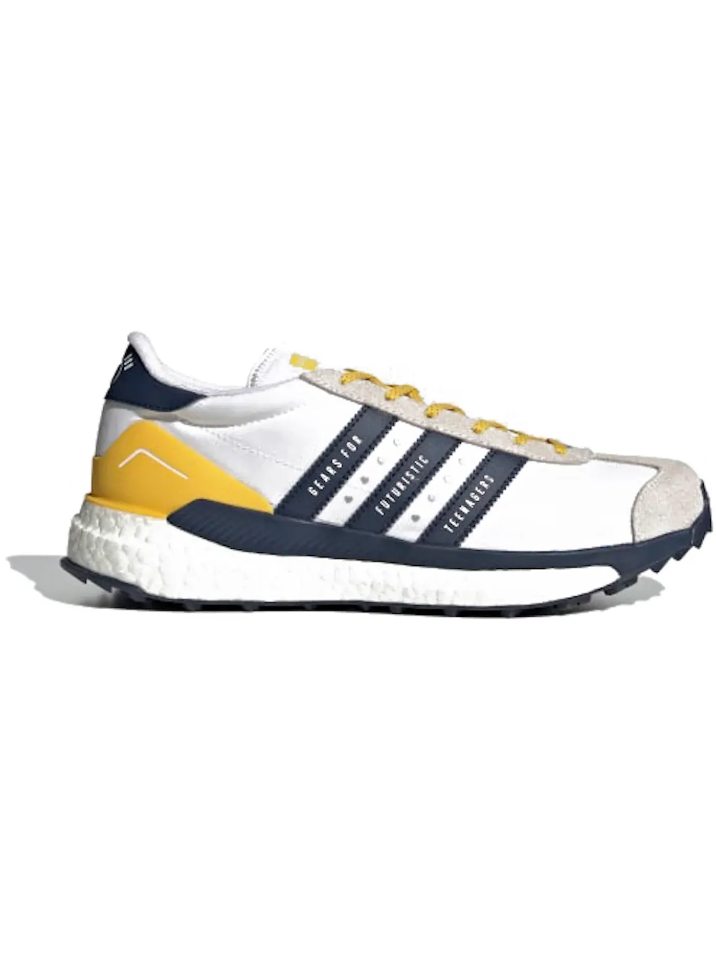 Мужские кроссовки Lifestyle Adidas Country — изображение 1 из 1, белый/темно-синий/желтый