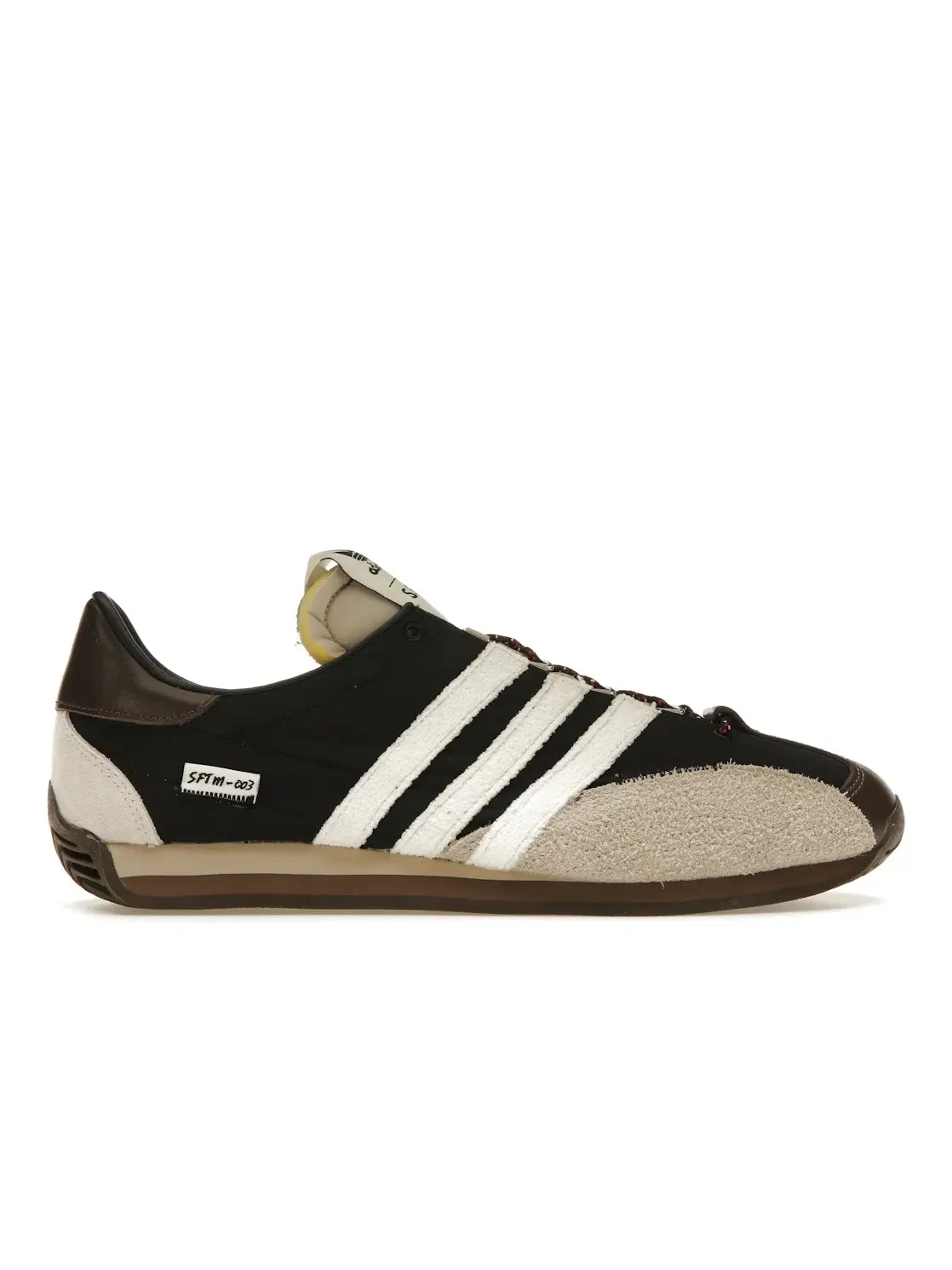 Мужские кроссовки из смешанных материалов Adidas Country OG Low Song for the Mute — изображение 1 из 4, черный/белый/бежевый