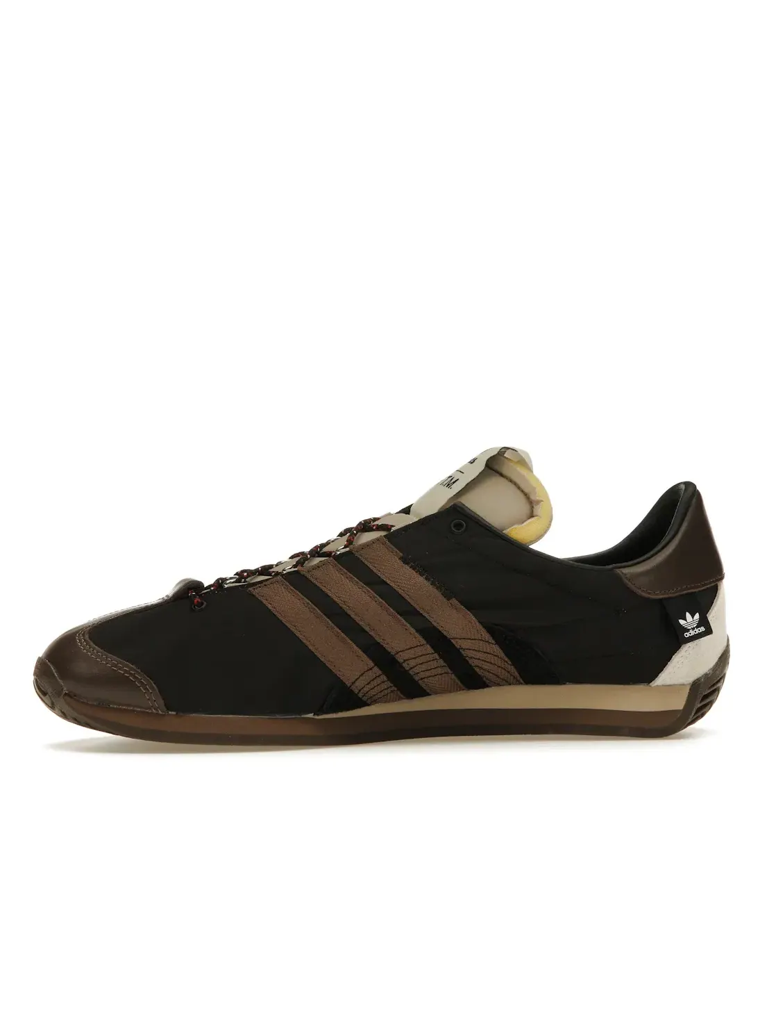 Мужские кроссовки из смешанных материалов Adidas Country OG Low Song for the Mute — изображение 3 из 4, черный/белый/бежевый