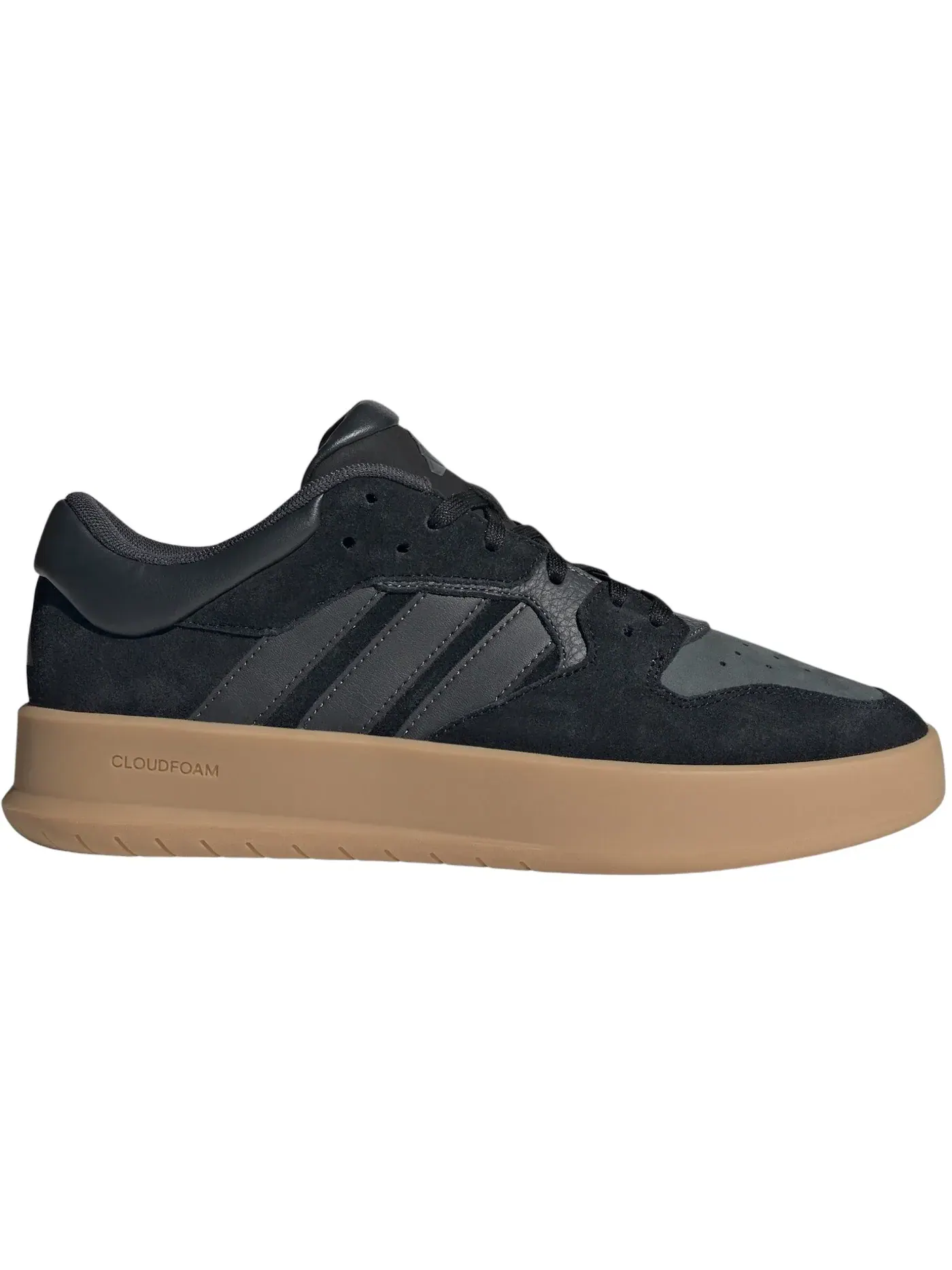 Мужские кроссовки Lifestyle Adidas Court 24 — изображение 1 из 1, черный//серый