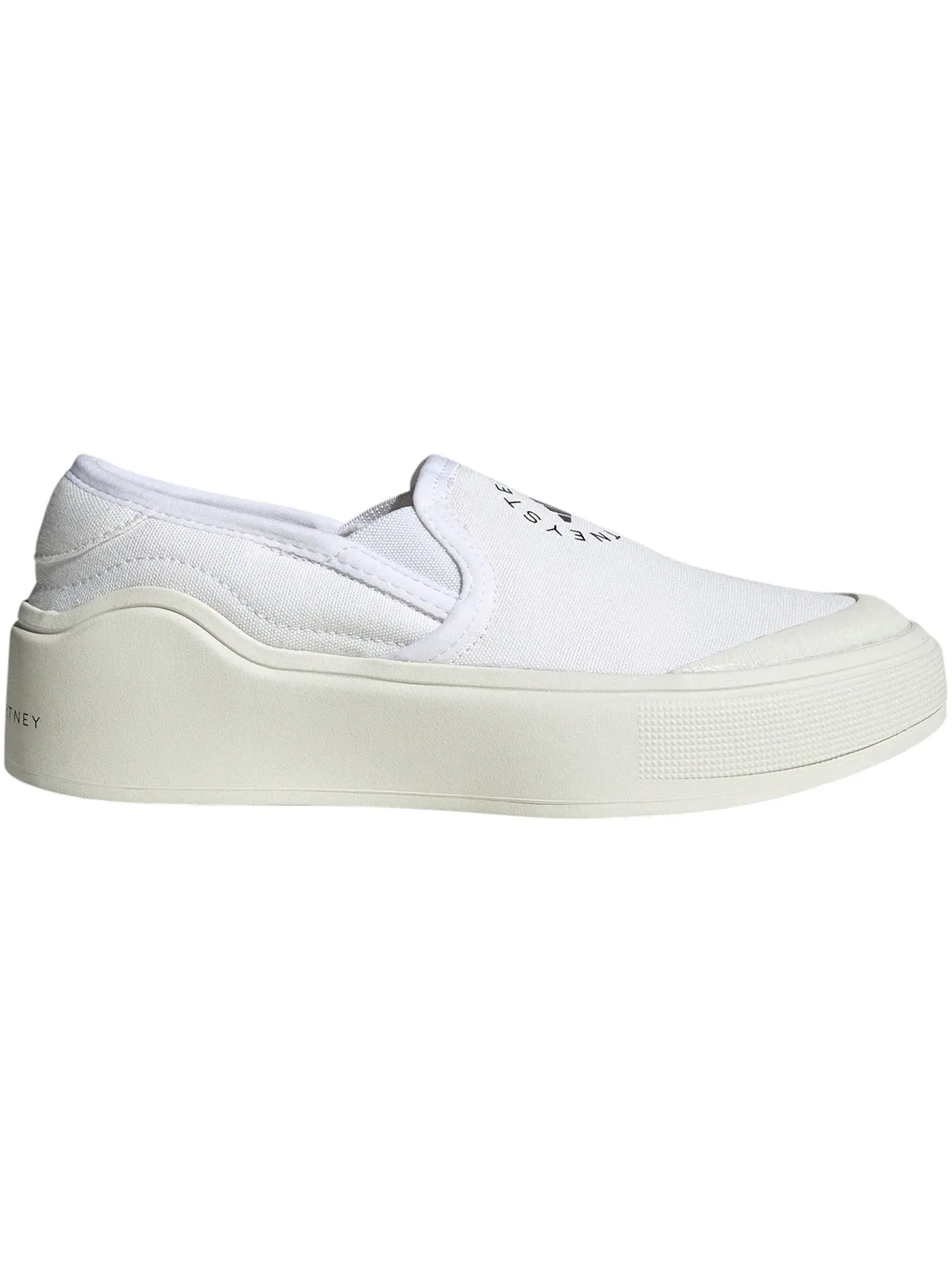 Мужские кроссовки Lifestyle Adidas Court Slip-On by Stella McCartney — изображение 1 из 1, белый/белый/черный