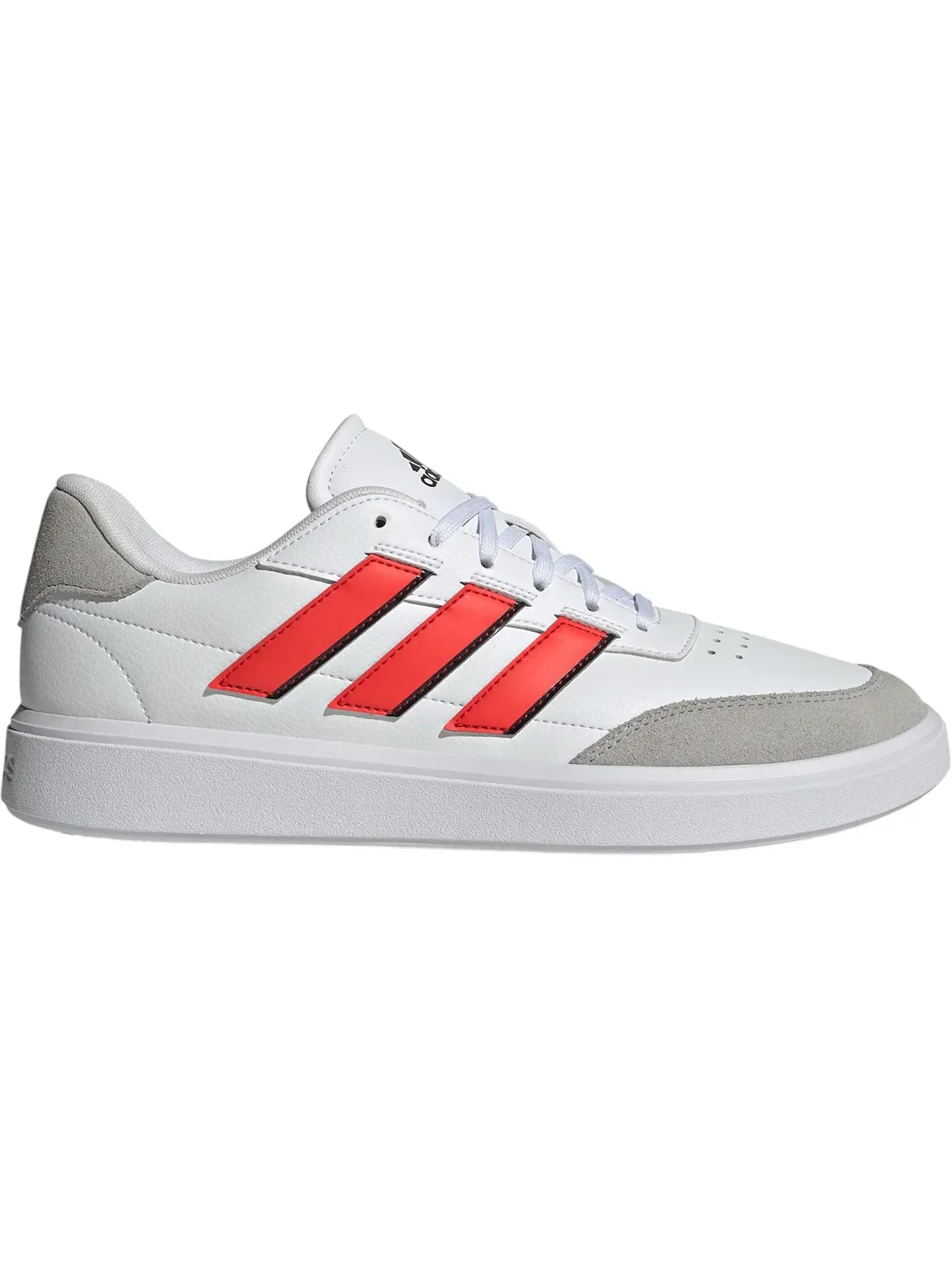 Мужские кроссовки с перфорацией Adidas Courtblock — изображение 1 из 1, белый/яркий красный