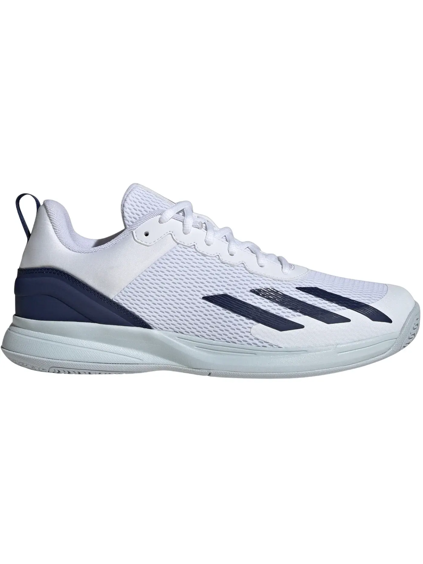 Мужские кроссовки для бега Courtflash Speed Adidas — изображение 1 из 1, белый темный синий синий