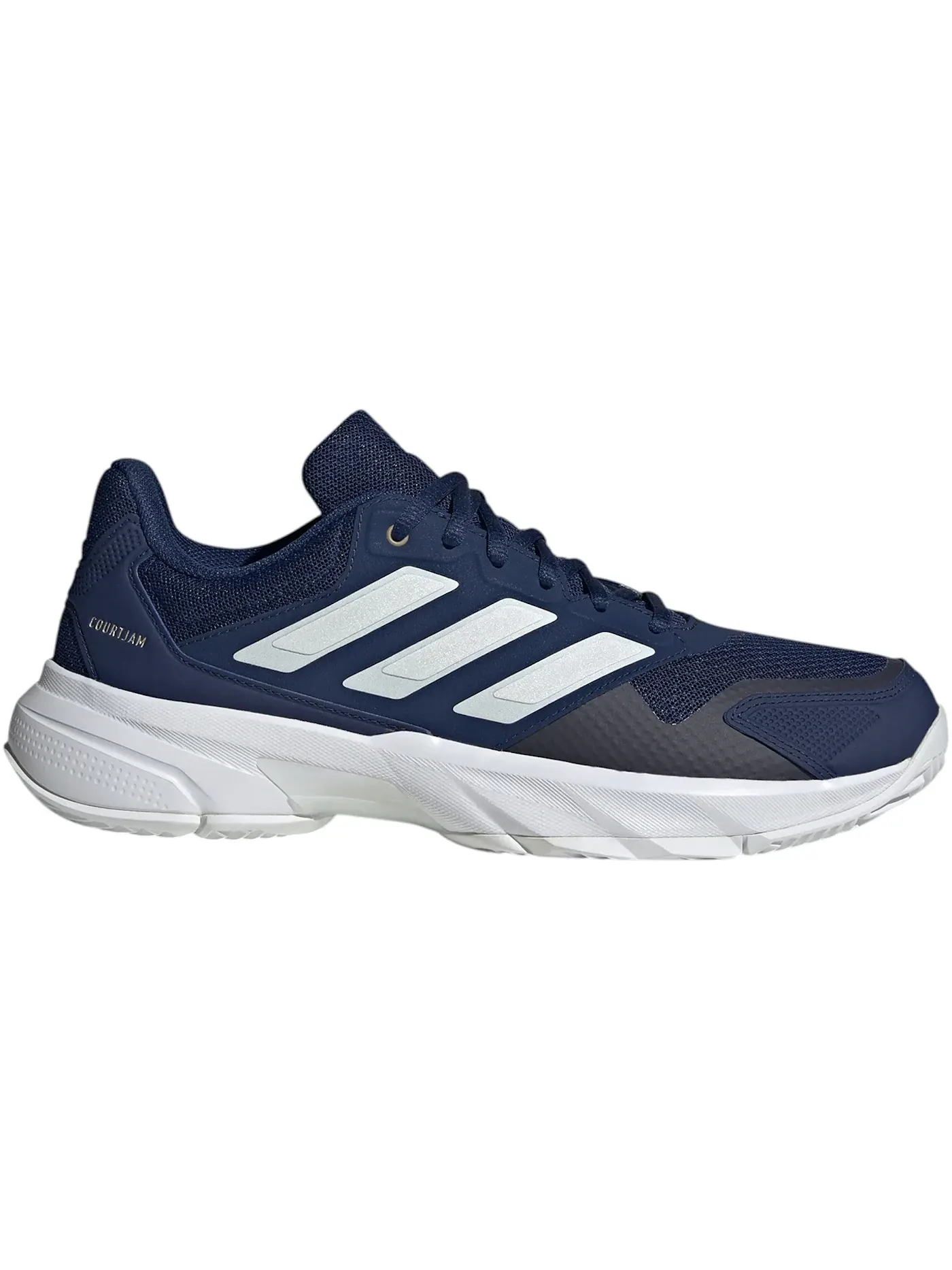 Мужские кроссовки с сетчатым верхом Adidas Courtjam Control 3 — изображение 1 из 1, темный синий//белый