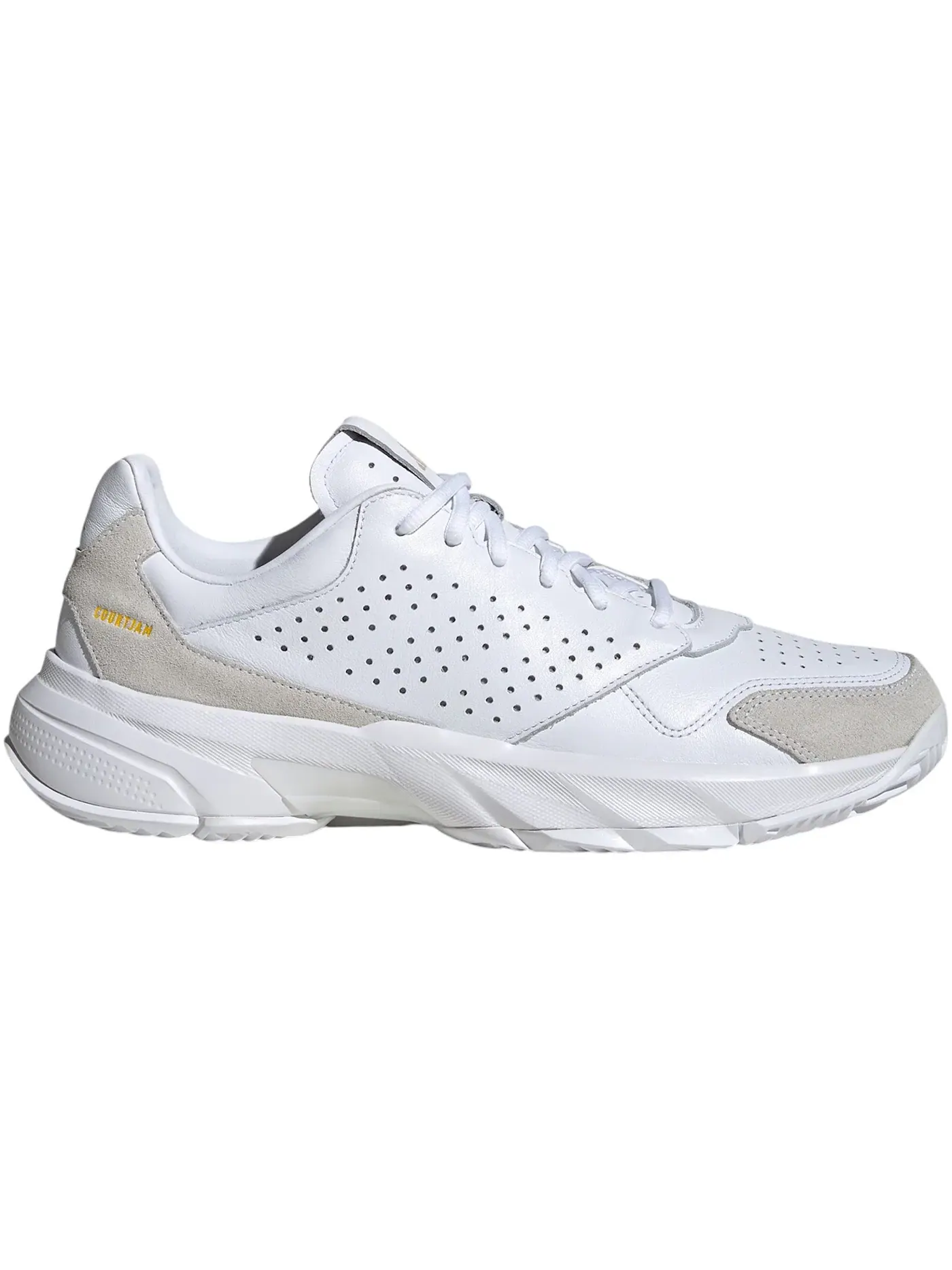Мужские кроссовки для тенниса Adidas Courtjam Control 3 Premium — изображение 1 из 1, белый