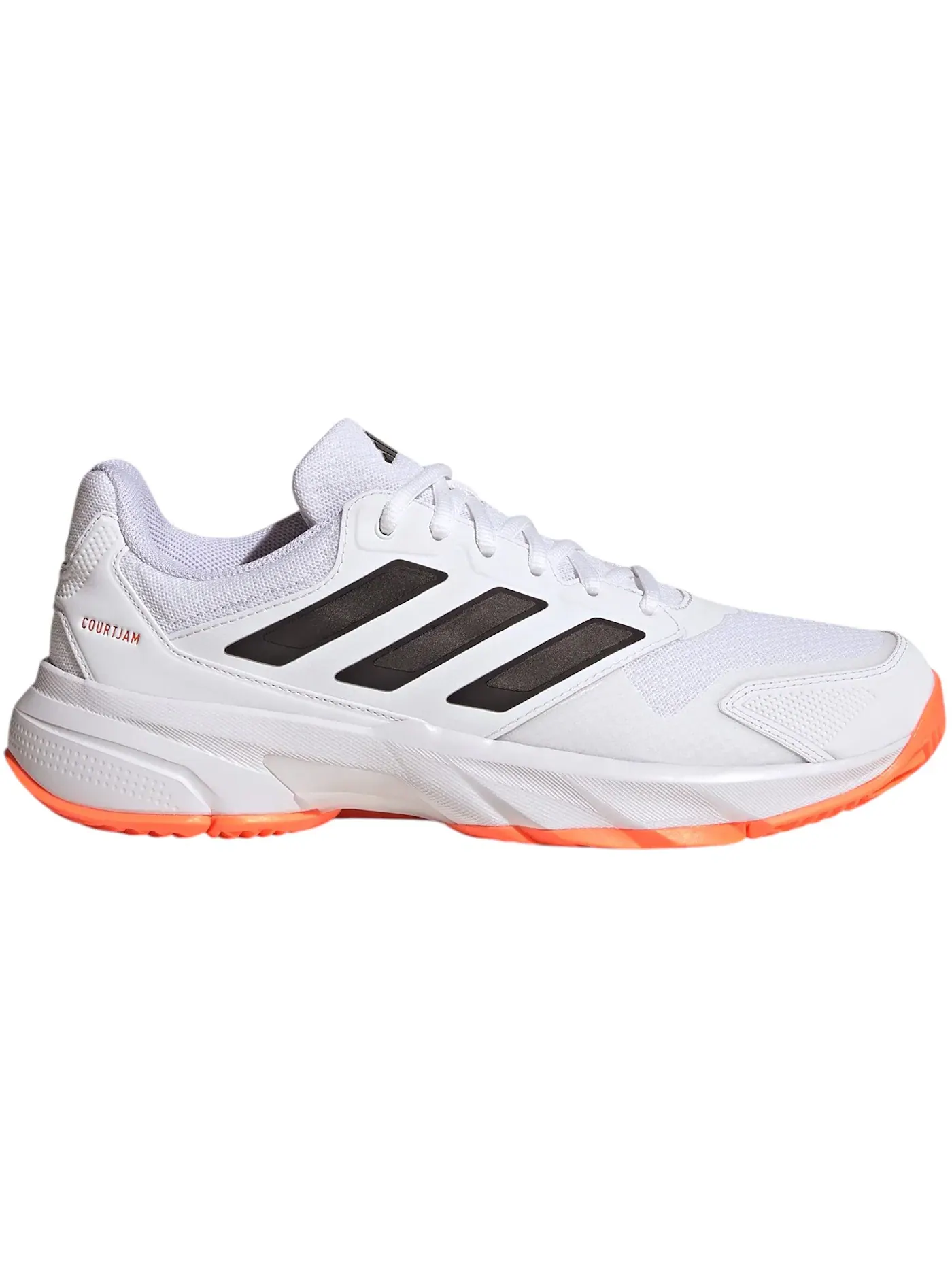 Мужские кроссовки для корта с моделью Adidas Courtjam Control 3 Adidas — изображение 1 из 1, белый черный оранжевый