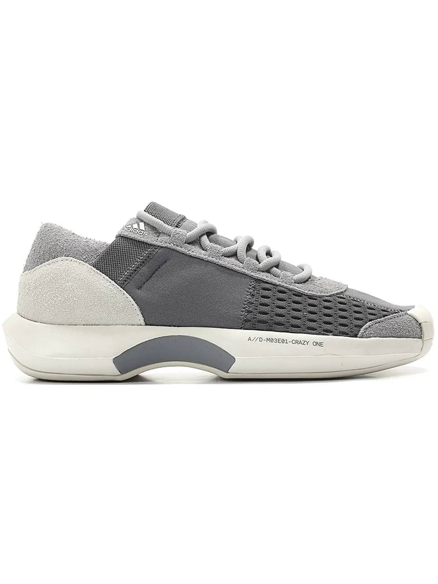 Мужские кроссовки Lifestyle Adidas Crazy 1 — изображение 1 из 1, серый/серый/красный