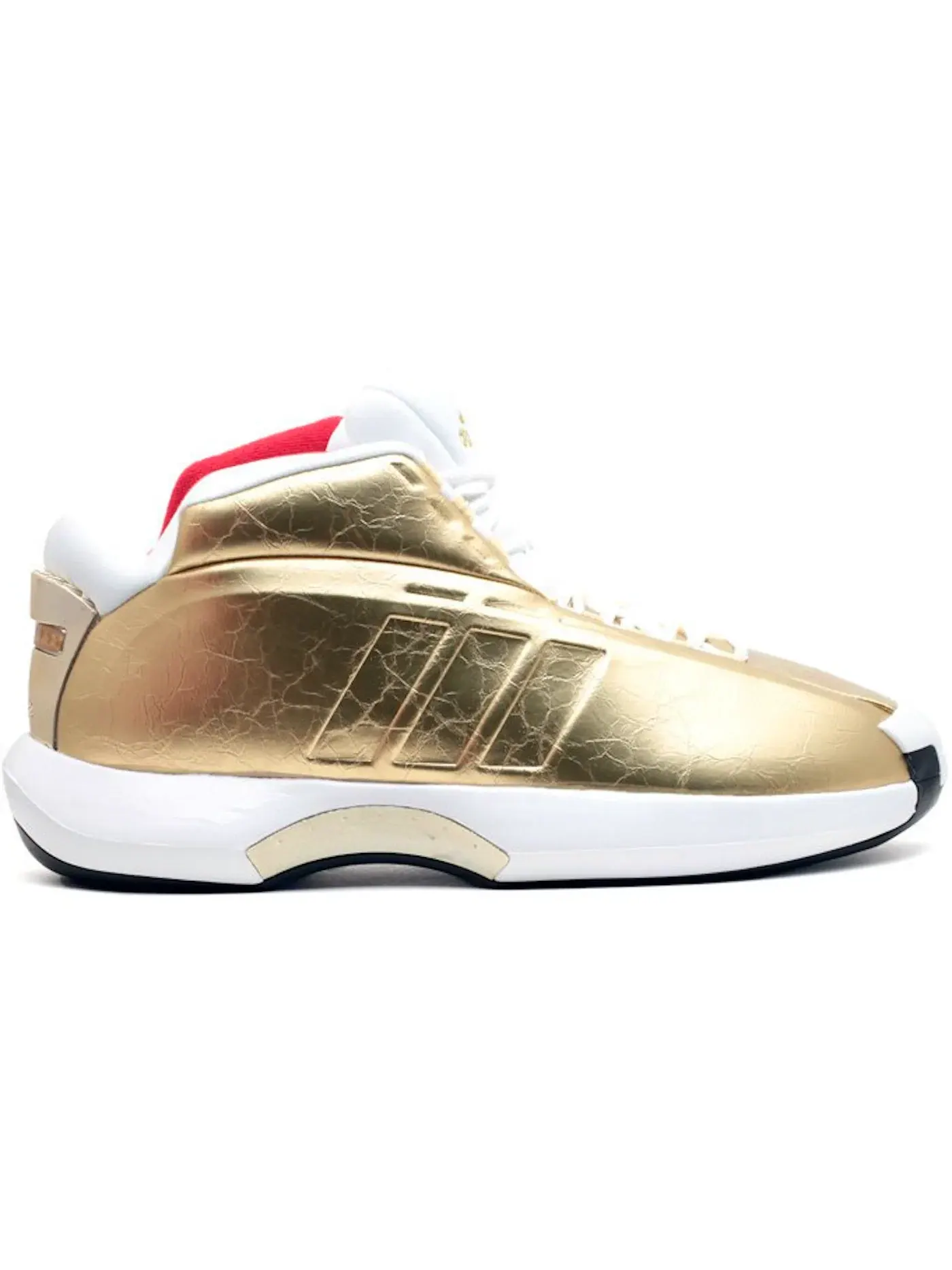 Мужские повседневные кроссовки Crazy 1 Adidas — изображение 1 из 1, белый/золотистый/красный