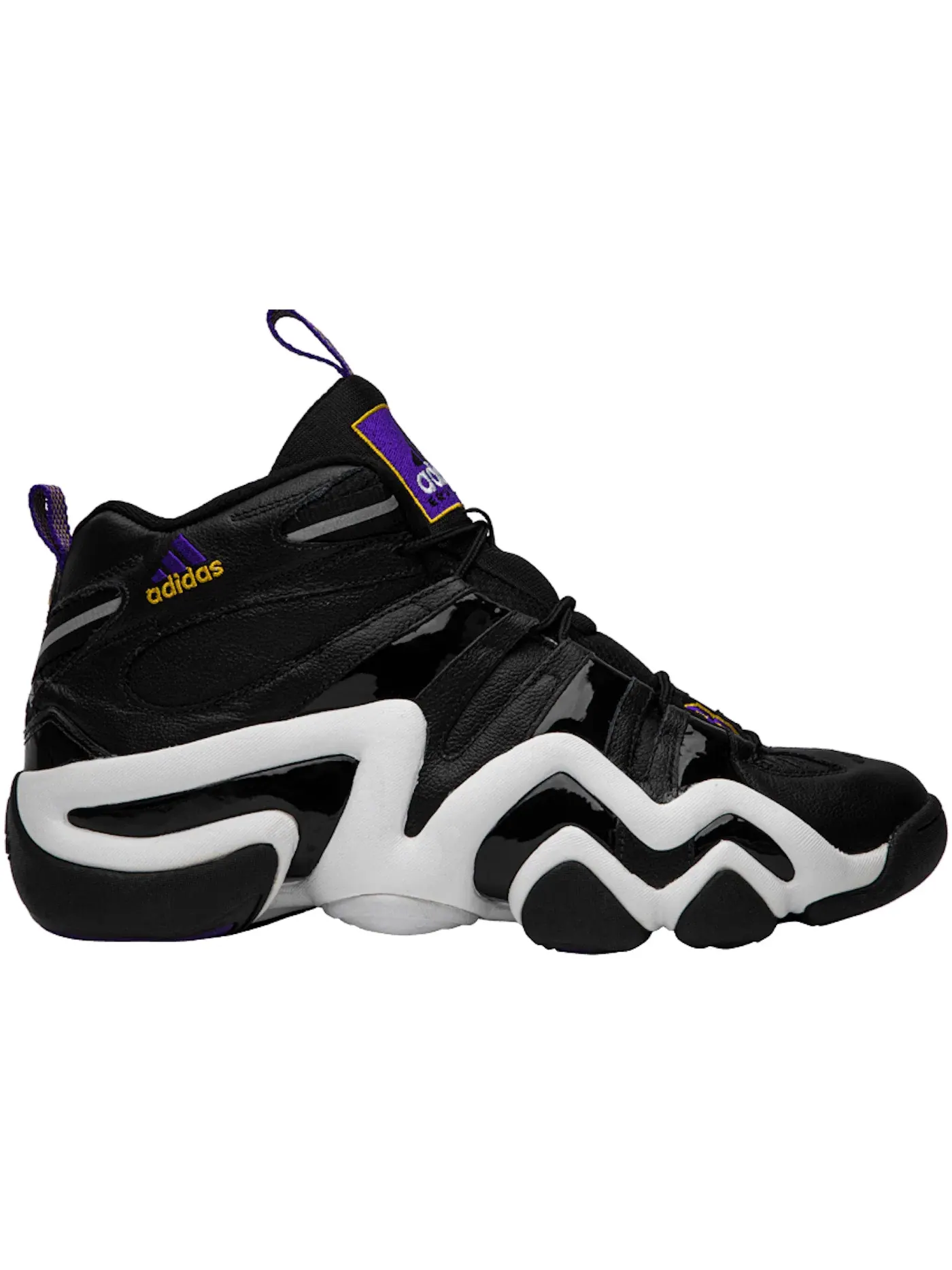 Мужские кроссовки Lifestyle Adidas Crazy 8 — изображение 1 из 1, черный/белый/фиолетовый