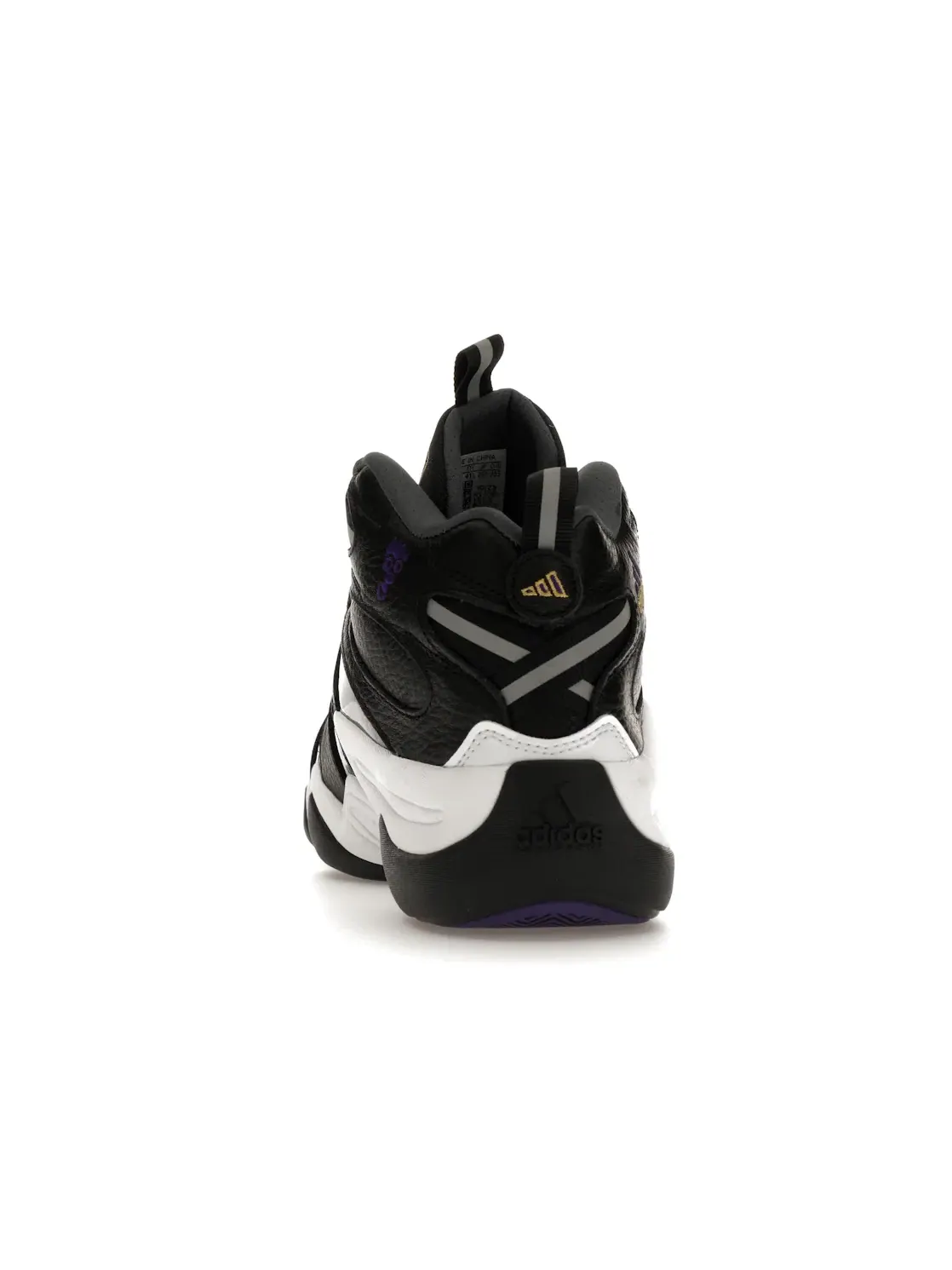 Мужские кроссовки с высоким верхом Adidas Crazy 8 — изображение 4 из 4, черный/фиолетовый/белый
