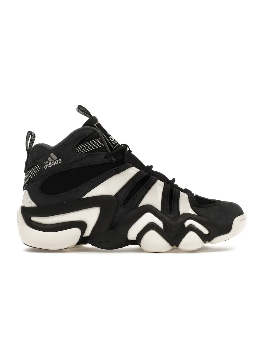 Мужские кроссовки для активного отдыха с замшевым верхом Adidas Crazy 8 — изображение 1 из 4, черный/белый/фиолетовый