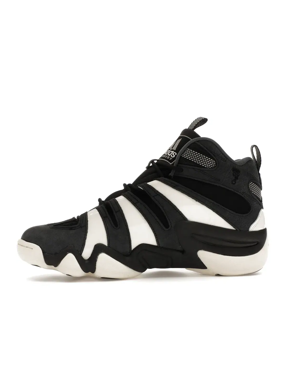 Мужские кроссовки для активного отдыха с замшевым верхом Adidas Crazy 8 — изображение 3 из 4, черный/белый/фиолетовый