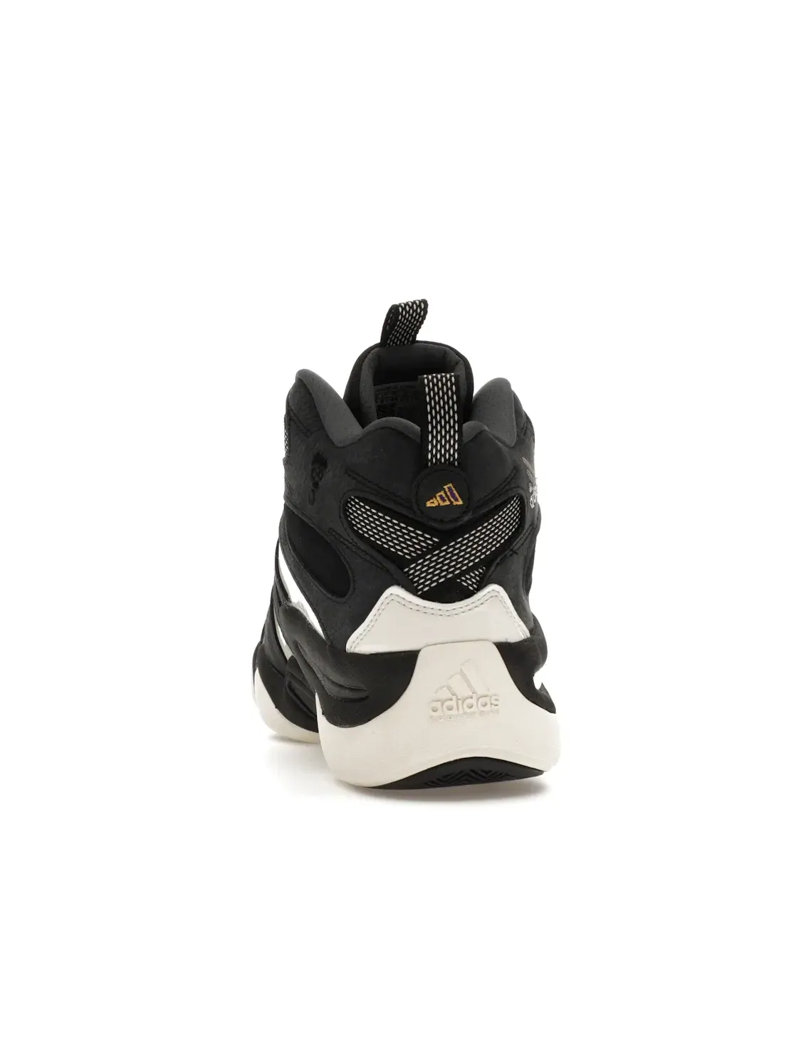 Мужские кроссовки для активного отдыха с замшевым верхом Adidas Crazy 8 — изображение 4 из 4, черный/белый/фиолетовый