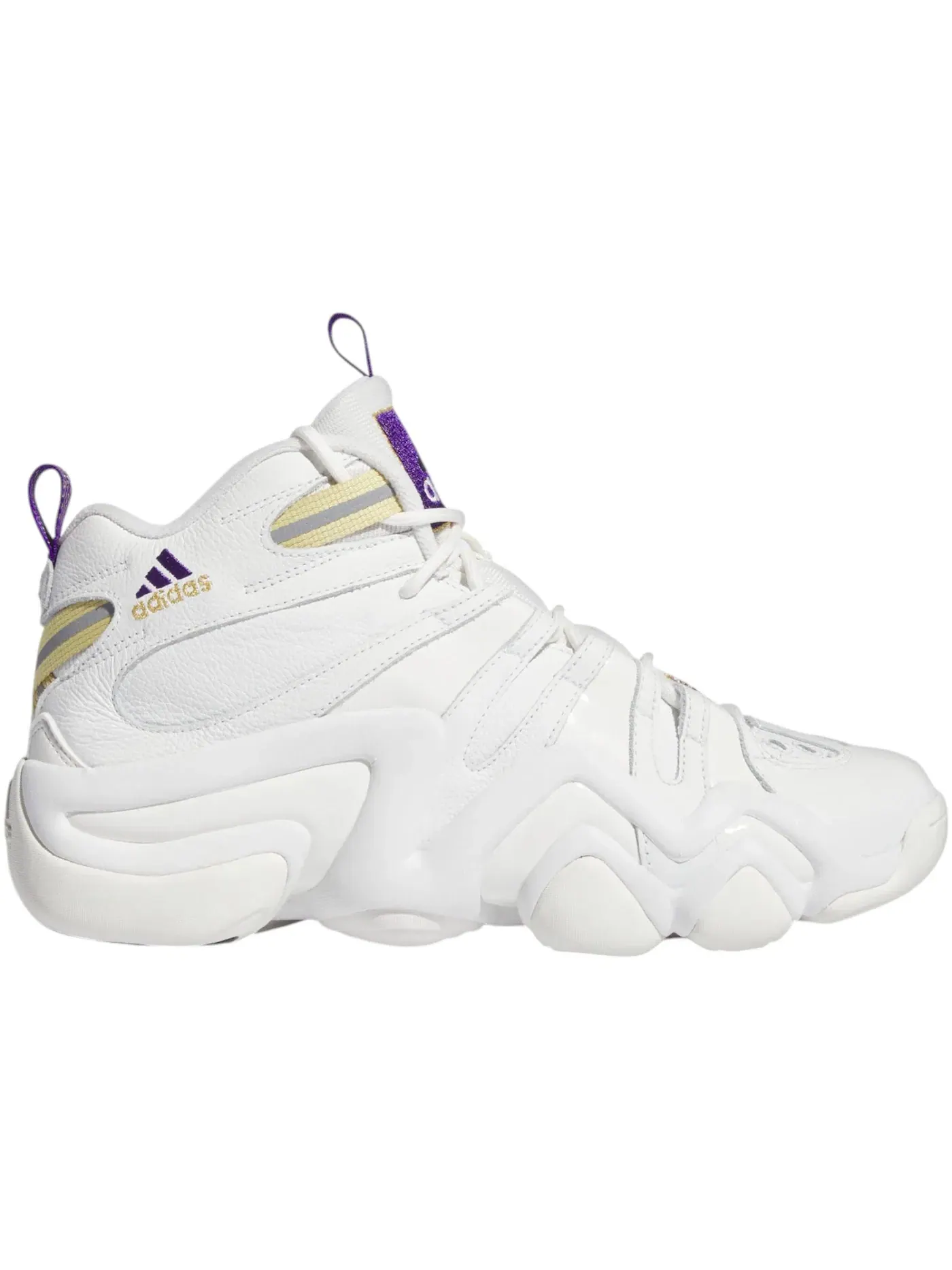Мужские кроссовки Lifestyle Adidas Crazy 8 — изображение 1 из 1, белый/белый/фиолетовый