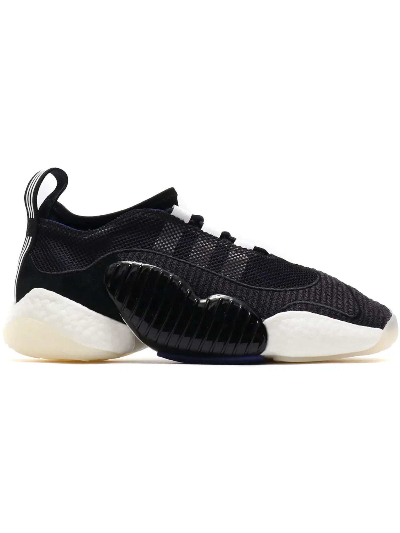 Мужские кроссовки с оригинальным дизайном Adidas Crazy BYW 2 — изображение 1 из 1, черный/фиолетовый/белый