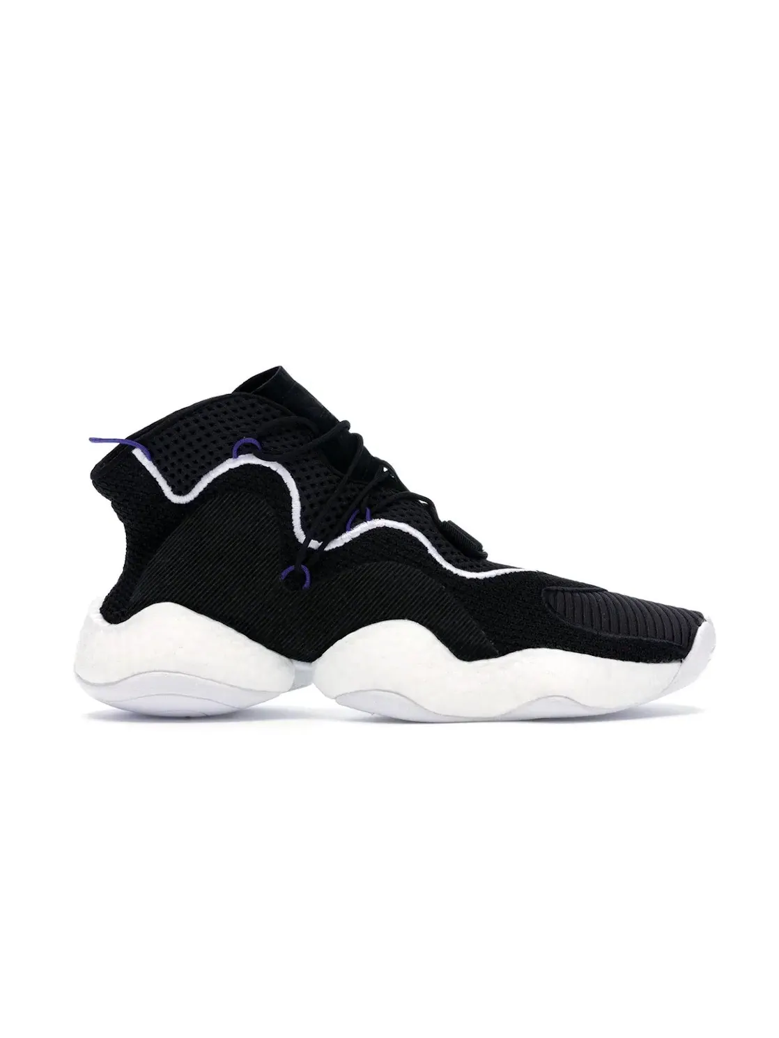 Мужские кроссовки с технологией Boost Your Wear Adidas Crazy BYW LVL 1 — изображение 1 из 4, черный/белый/фиолетовый