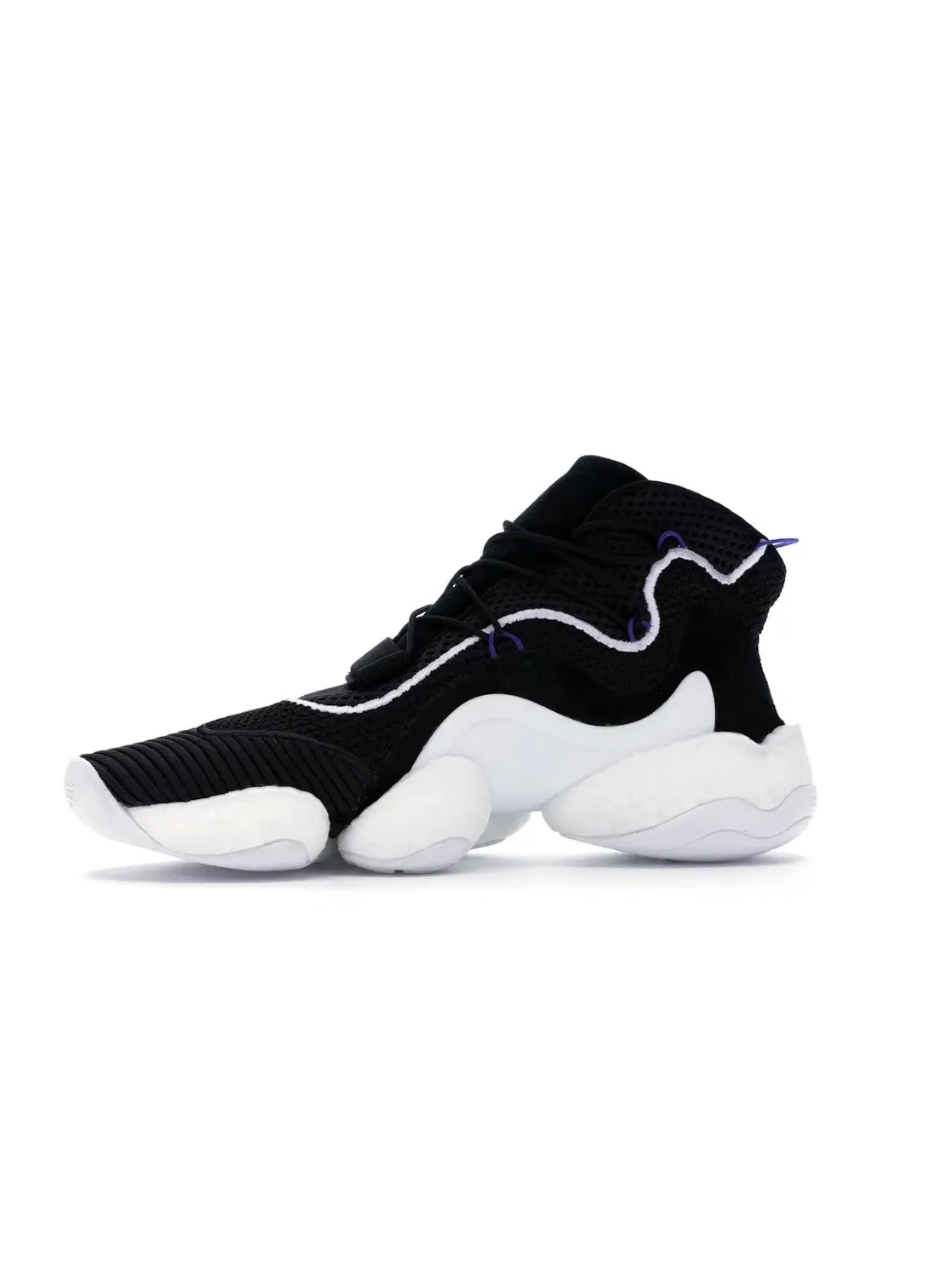 Мужские кроссовки с технологией Boost Your Wear Adidas Crazy BYW LVL 1 — изображение 3 из 4, черный/белый/фиолетовый
