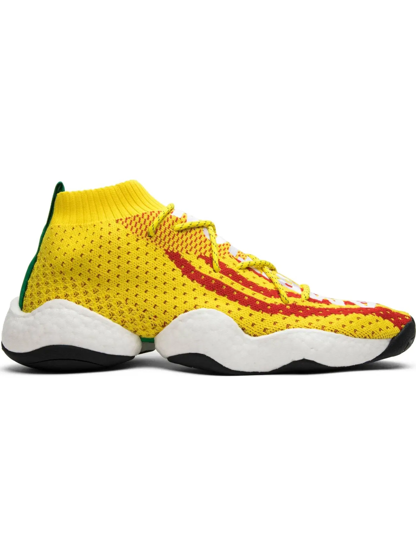 Мужские кроссовки Lifestyle Adidas Crazy BYW LVL 1 Pharrell — изображение 1 из 1, желтый/красный/зеленый