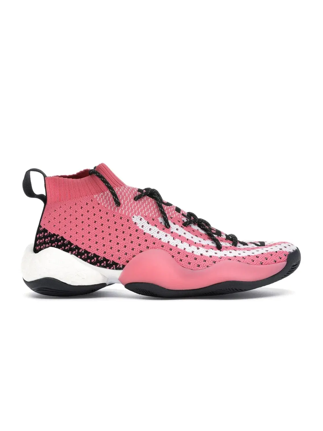 Мужские кроссовки Lifestyle с уникальной системой шнуровки Adidas Crazy BYW LVL X — изображение 1 из 4, розовый/белый/черный