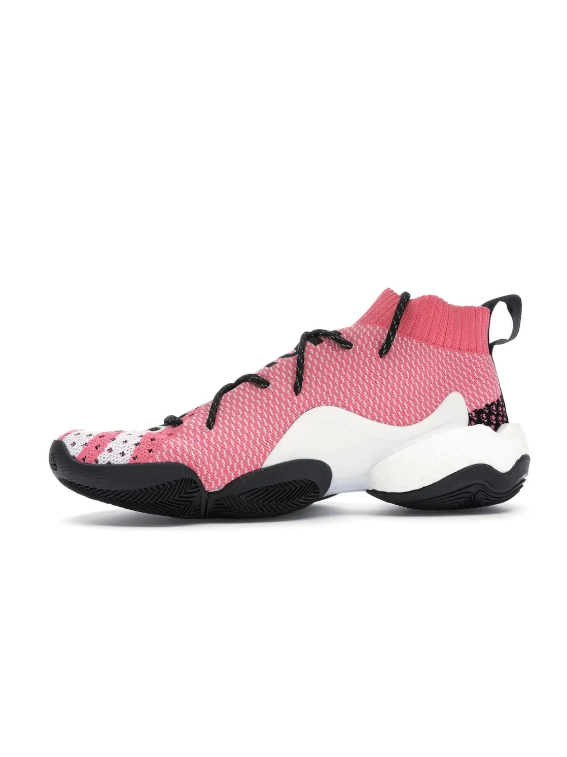 Мужские кроссовки Lifestyle с уникальной системой шнуровки Adidas Crazy BYW LVL X — изображение 3 из 4, розовый/белый/черный