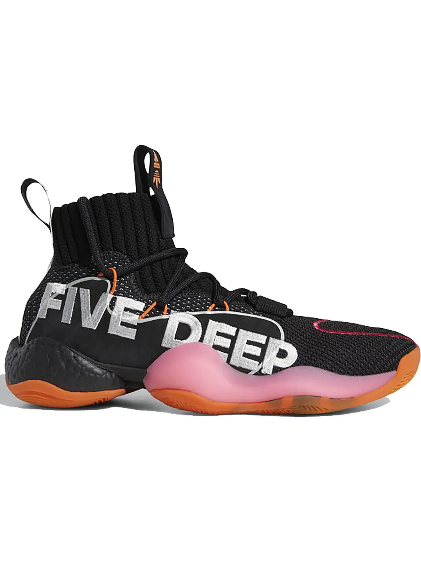 Мужские кроссовки Lifestyle Adidas Crazy BYW X — изображение 1 из 1, черный/белый/оранжевый