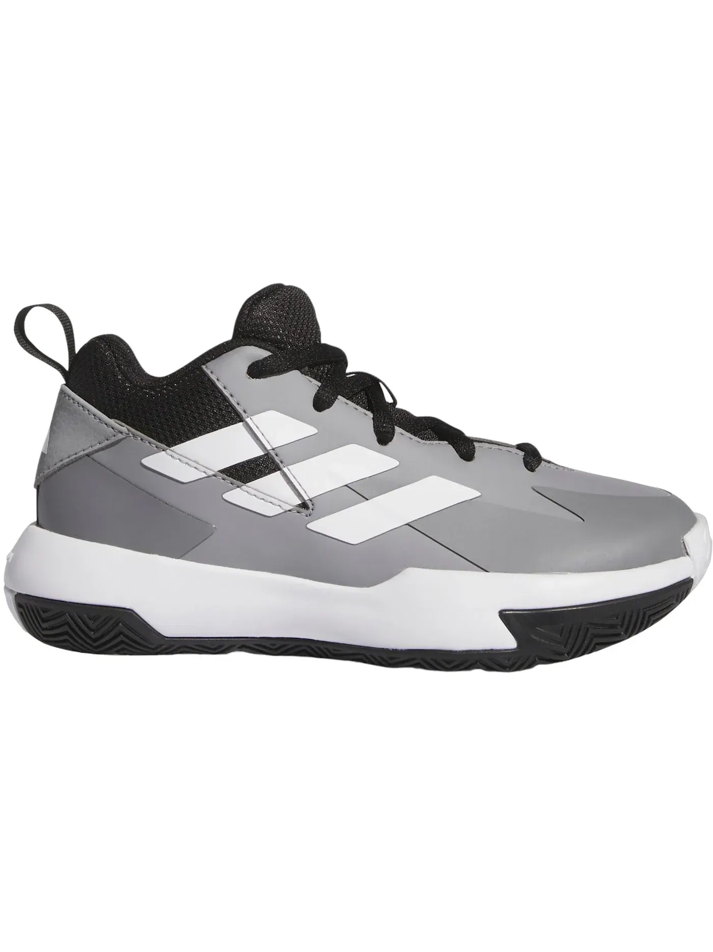 Детские кроссовки для мальчиков с высокой посадкой Adidas Cross Em Up Select Mid — изображение 1 из 1, серый белый черный