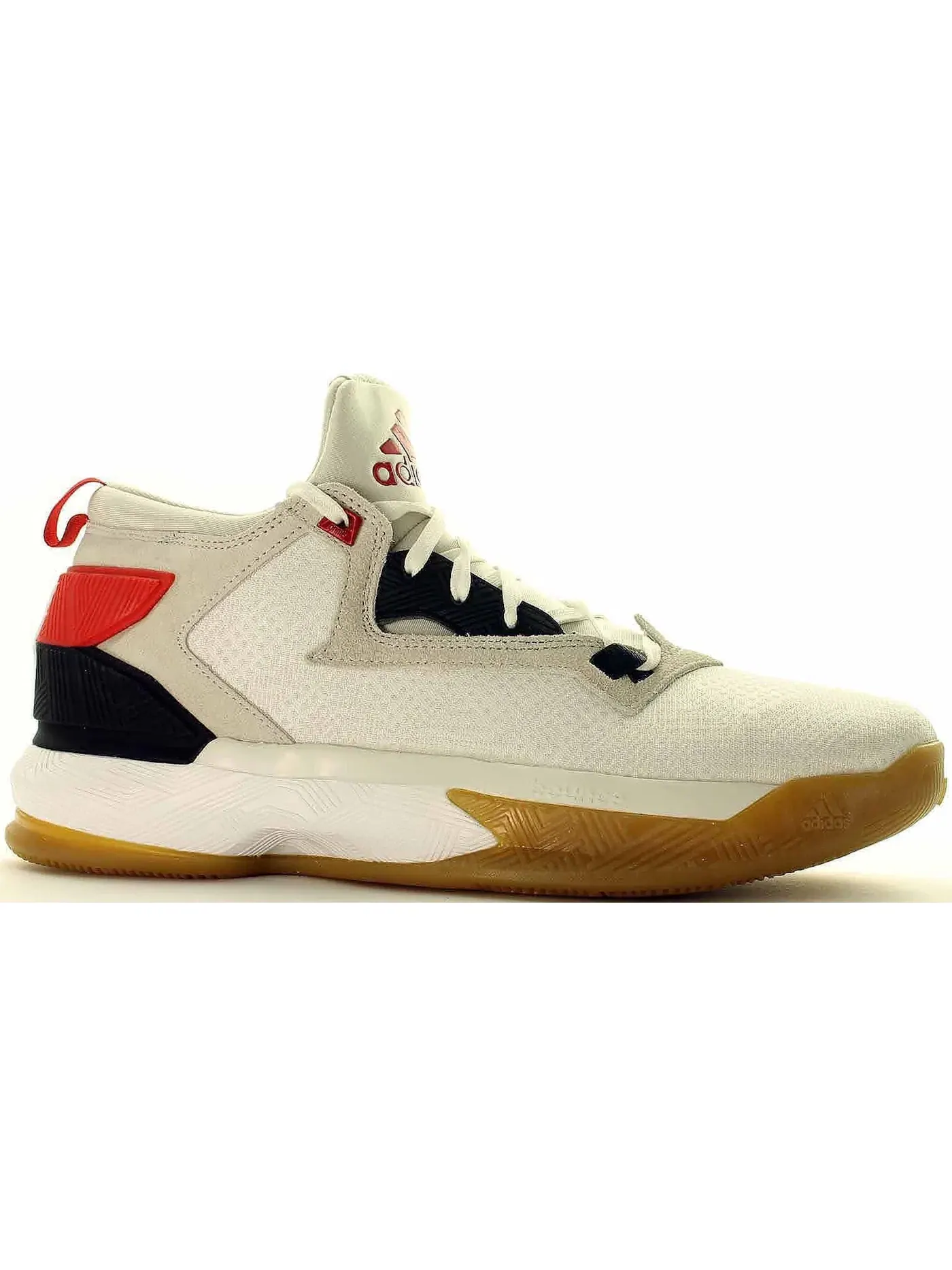 Мужские кроссовки для бега Adidas D Lillard 2 — изображение 1 из 1, белый/черный