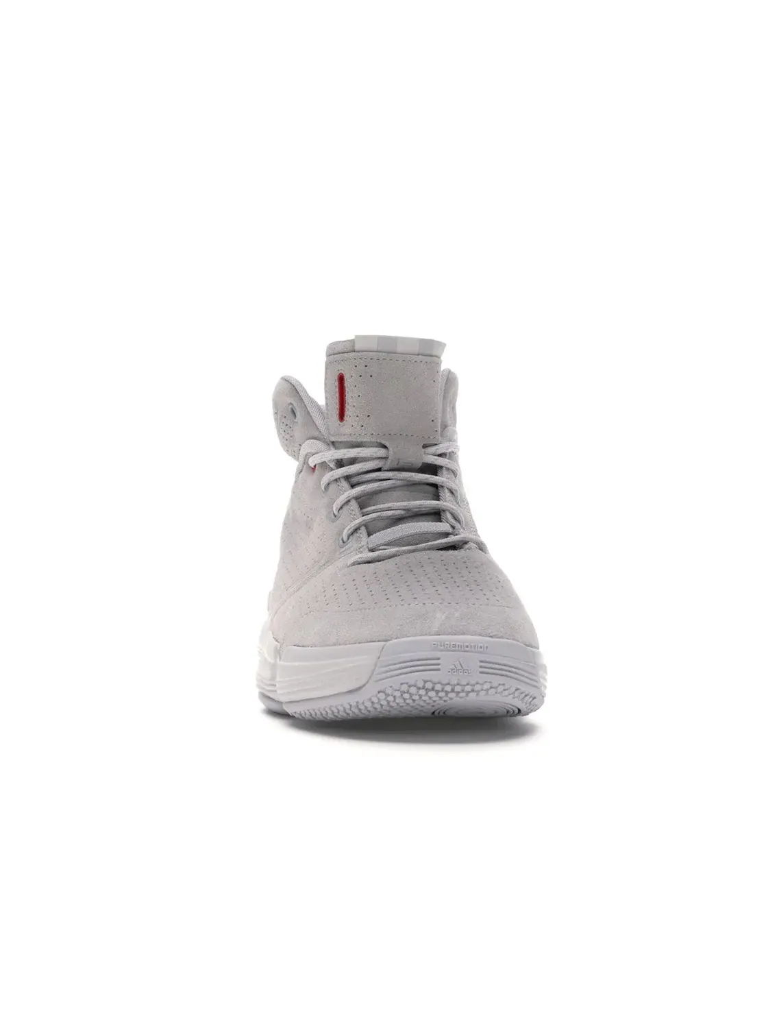 Мужские кроссовки с высоким берцем Adidas D Rose 1 — изображение 2 из 4, серый серый белый