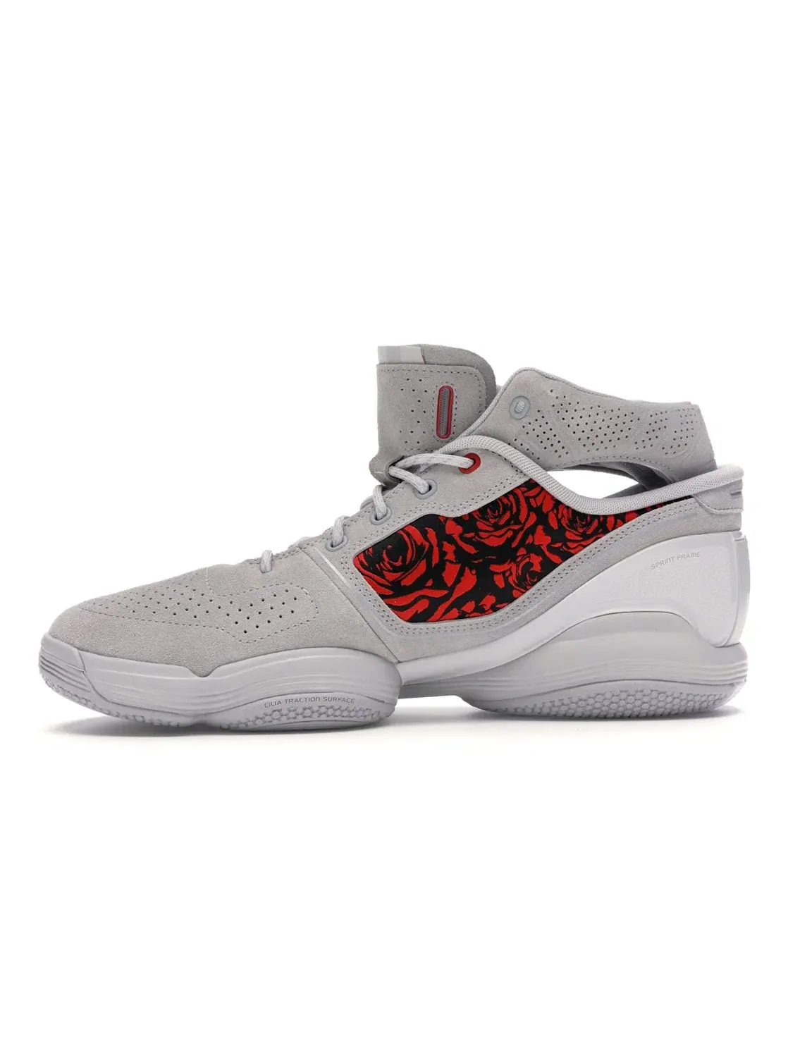 Мужские кроссовки с высоким берцем Adidas D Rose 1 — изображение 3 из 4, серый серый белый