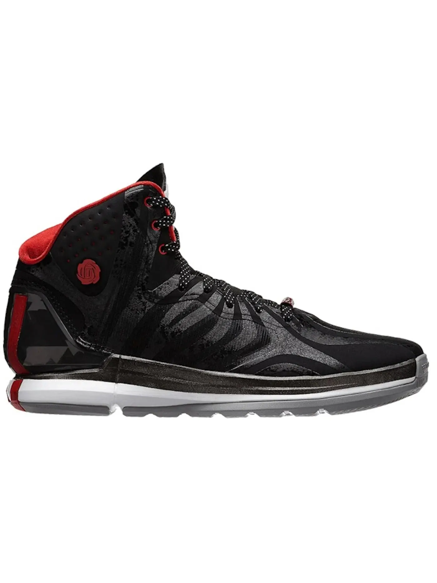 Мужские кроссовки для бега D Rose 4.5 Adidas — изображение 1 из 1, черный/черный