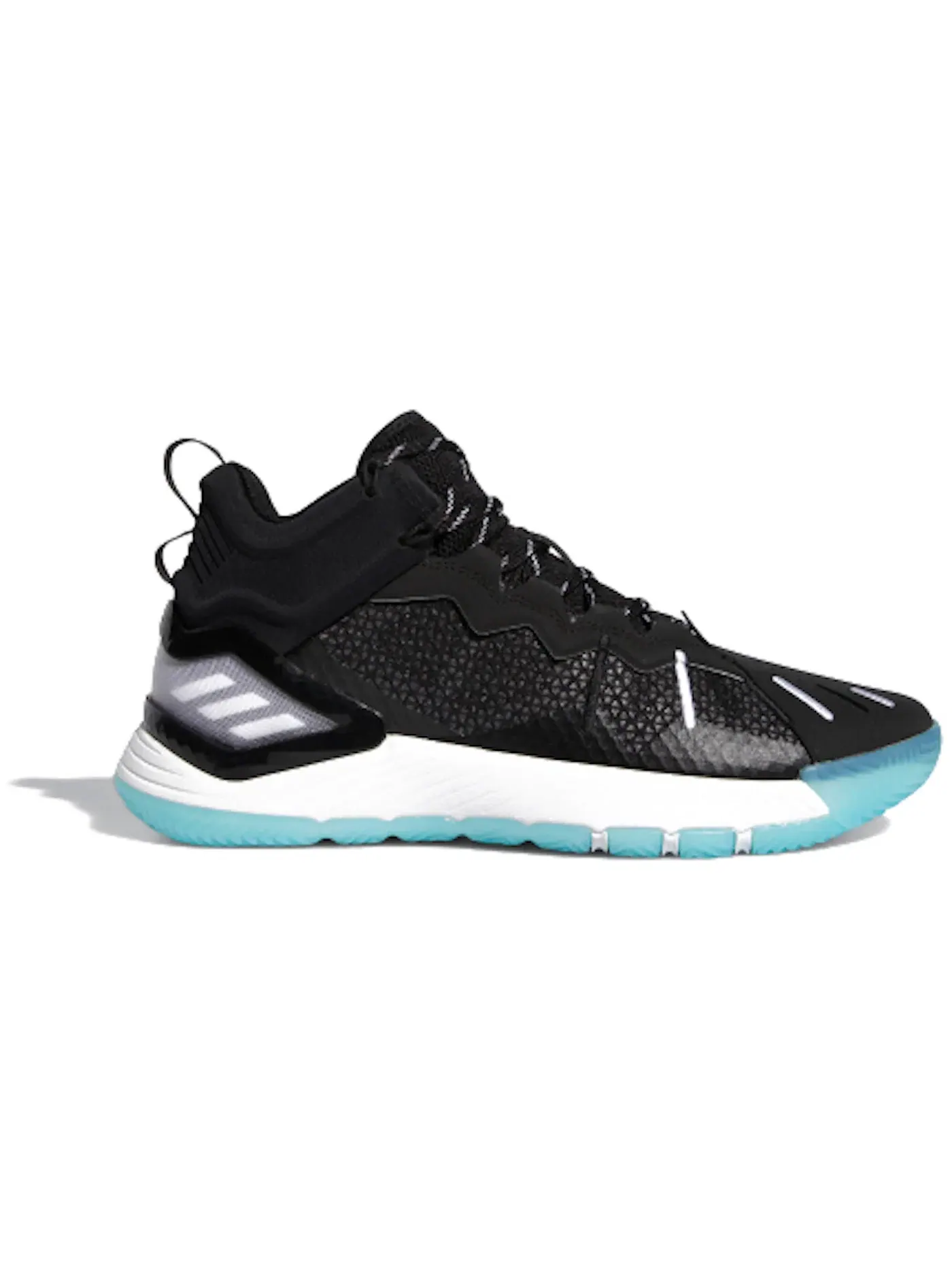Мужские кроссовки с принтом Adidas D Rose Adidas — изображение 1 из 1, черный/белый/голубой