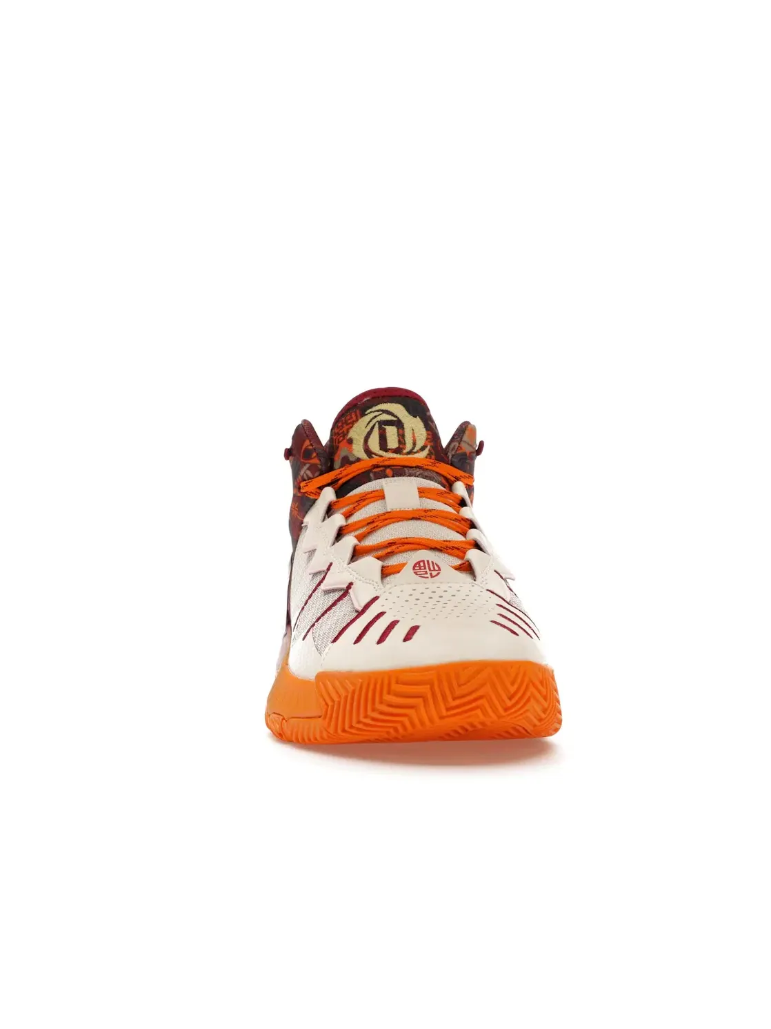 Мужские кроссовки с принтом Adidas D Rose Son of Chi — изображение 2 из 4, бордовый/белый/оранжевый