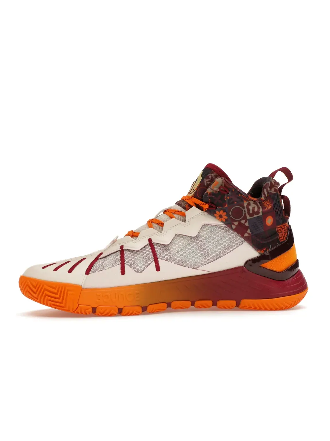 Мужские кроссовки с принтом Adidas D Rose Son of Chi — изображение 3 из 4, бордовый/белый/оранжевый