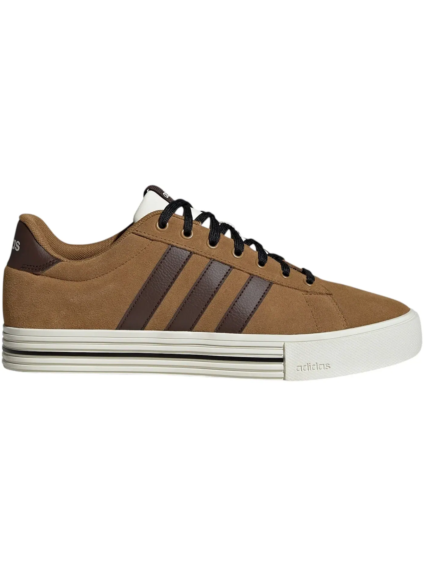 Мужские кроссовки Lifestyle с кожаным верхом Adidas Daily 4.0 — изображение 1 из 1, темный коричневый/белый