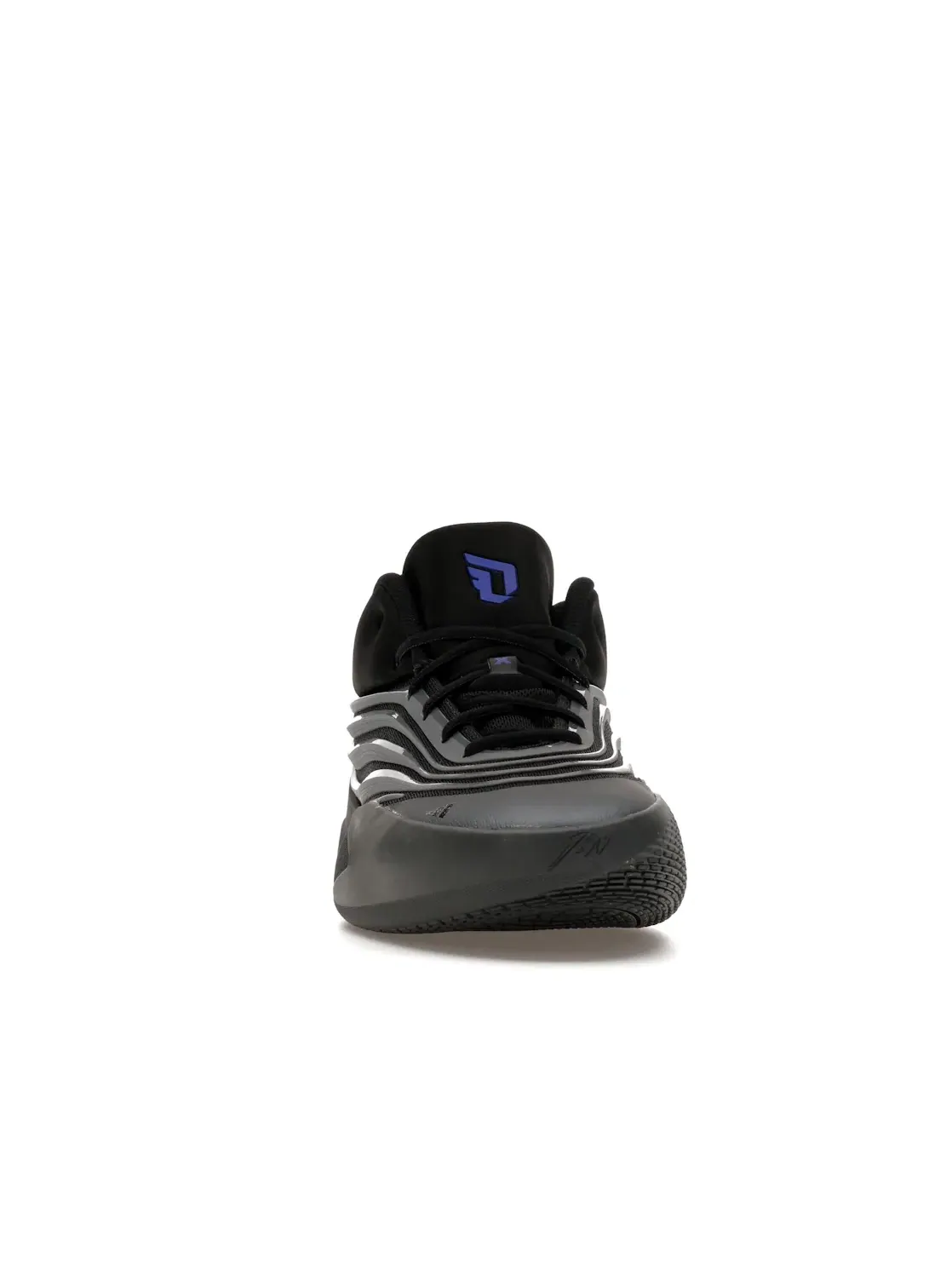 Мужские кроссовки баскетбольные Adidas Dame 10 — изображение 2 из 4, черный/металлик/синий