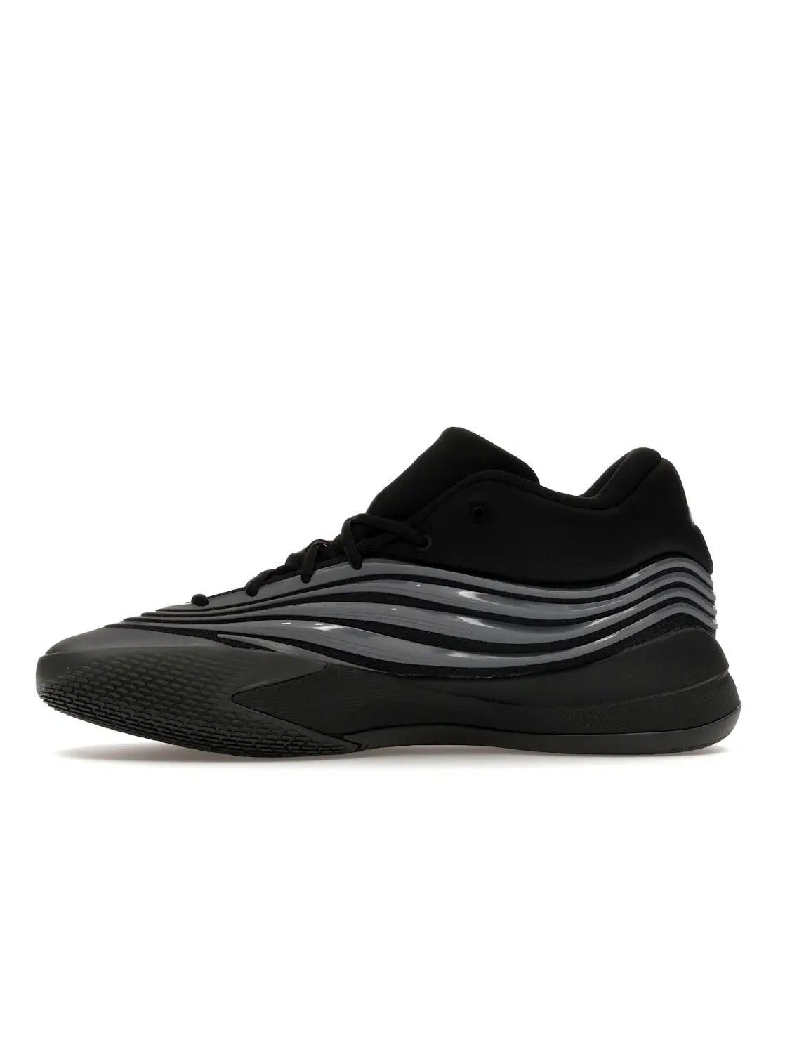 Мужские кроссовки баскетбольные Adidas Dame 10 — изображение 3 из 4, черный/металлик/синий