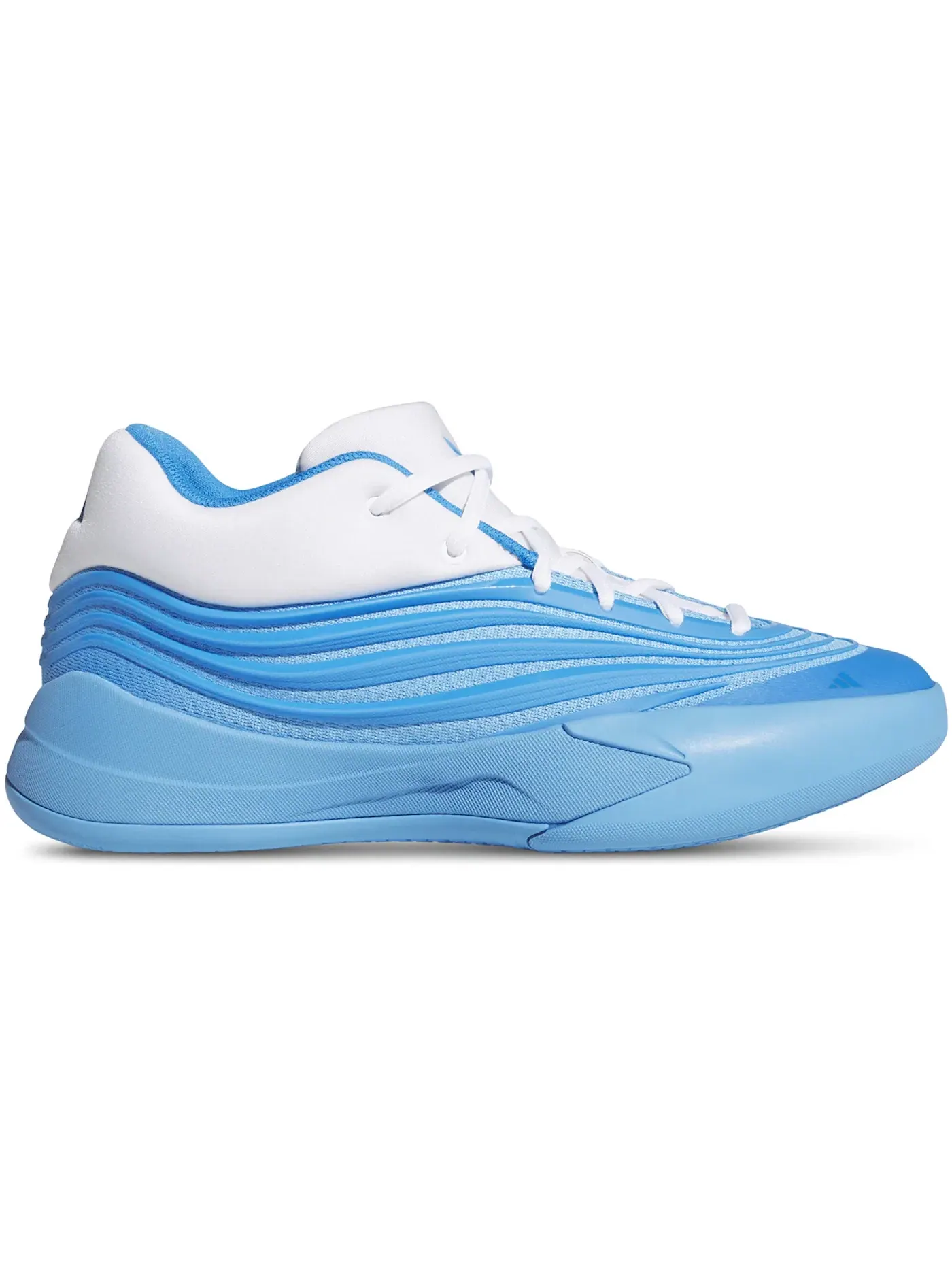 Мужские кроссовки для баскетбола Adidas Dame 10 — изображение 1 из 1, синий/белый/синий