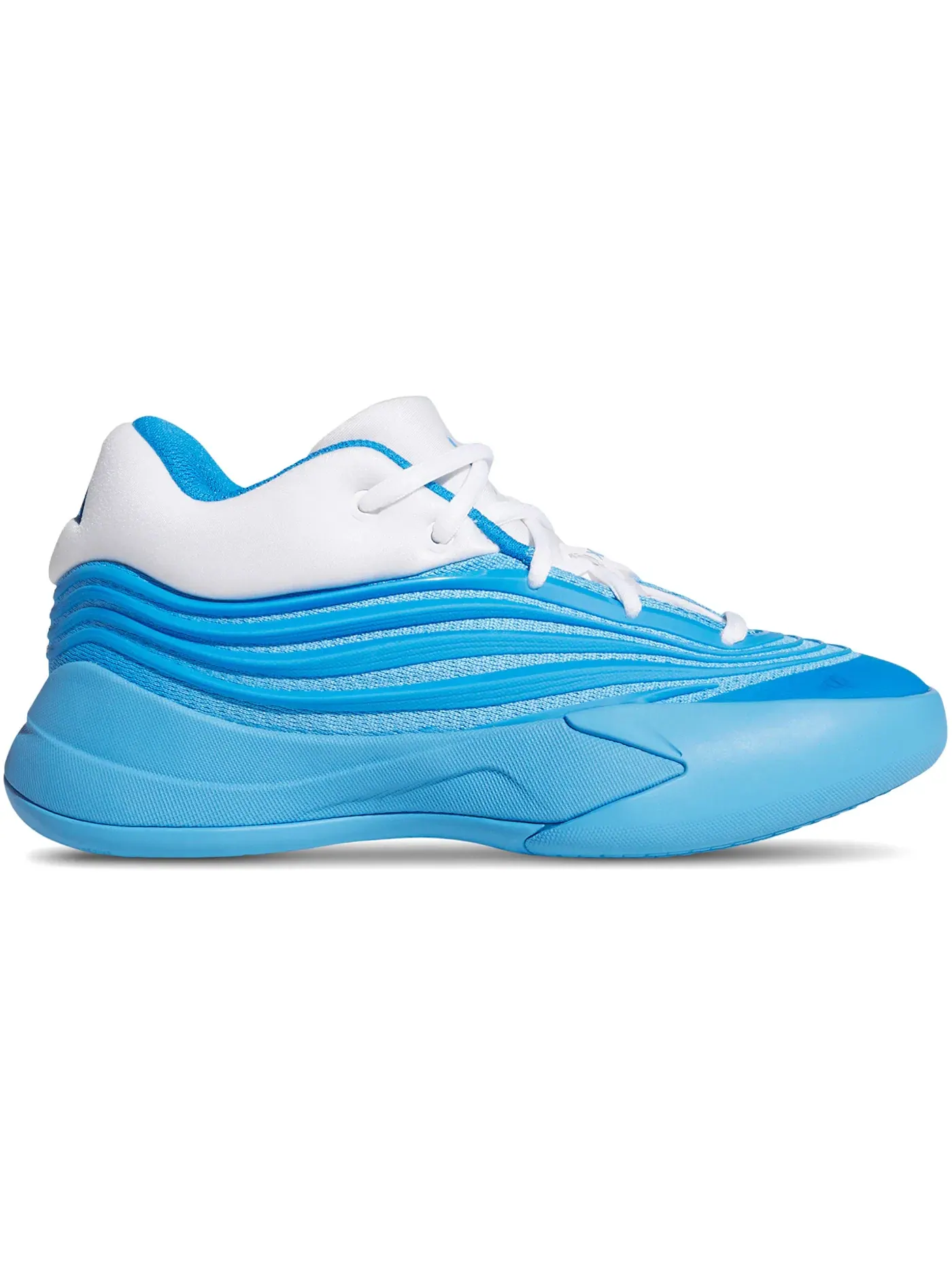 Детские кроссовки для баскетбола Adidas Dame 10 — изображение 1 из 1, синий/белый/синий