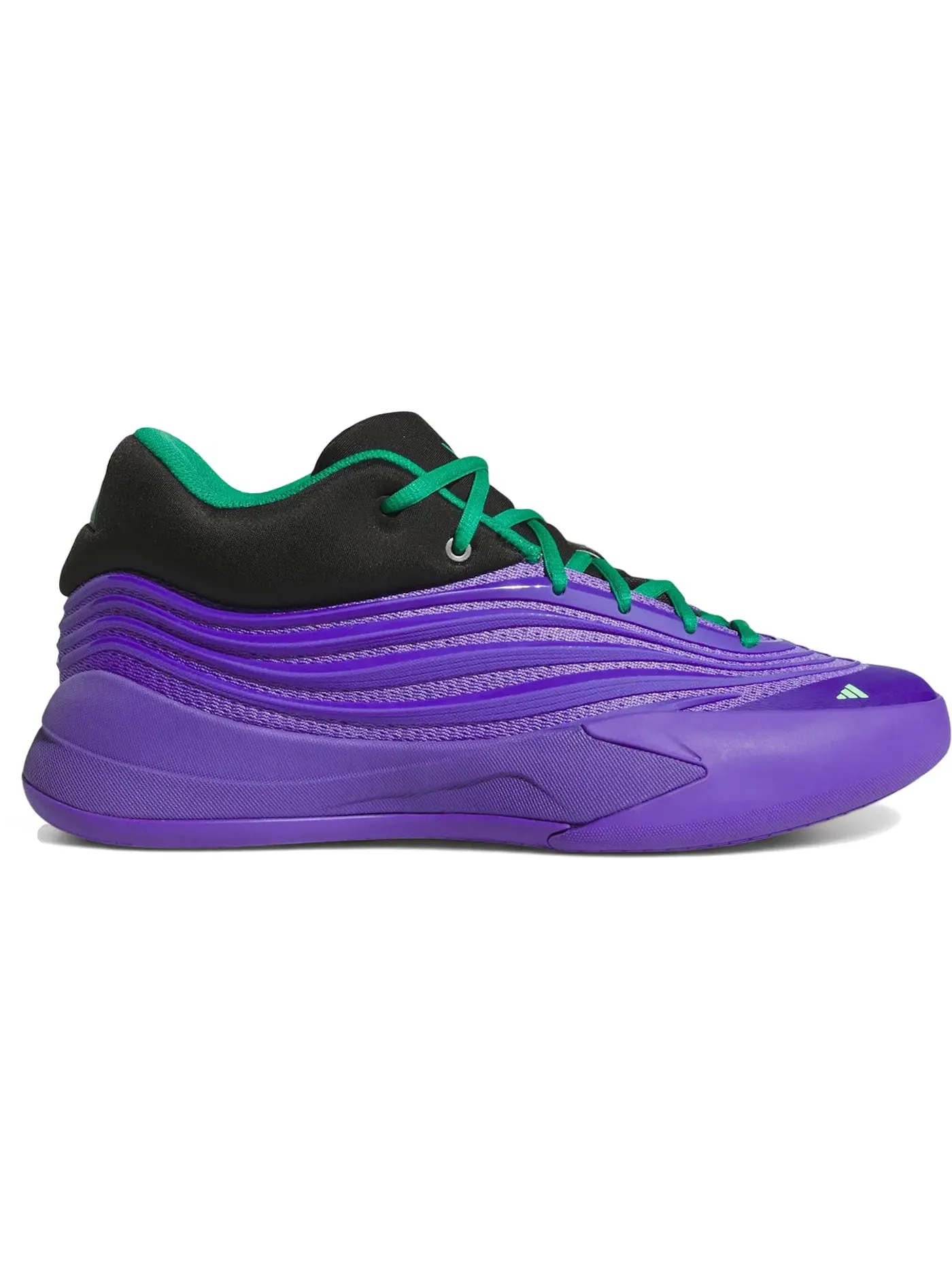 Мужские кроссовки для баскетбола Adidas Dame 10 — изображение 1 из 1, черный зеленый
