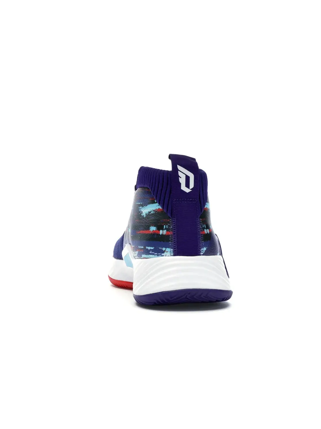 Мужские кроссовки с высоким верхом Adidas Dame 5 — изображение 4 из 4, фиолетовый//белый
